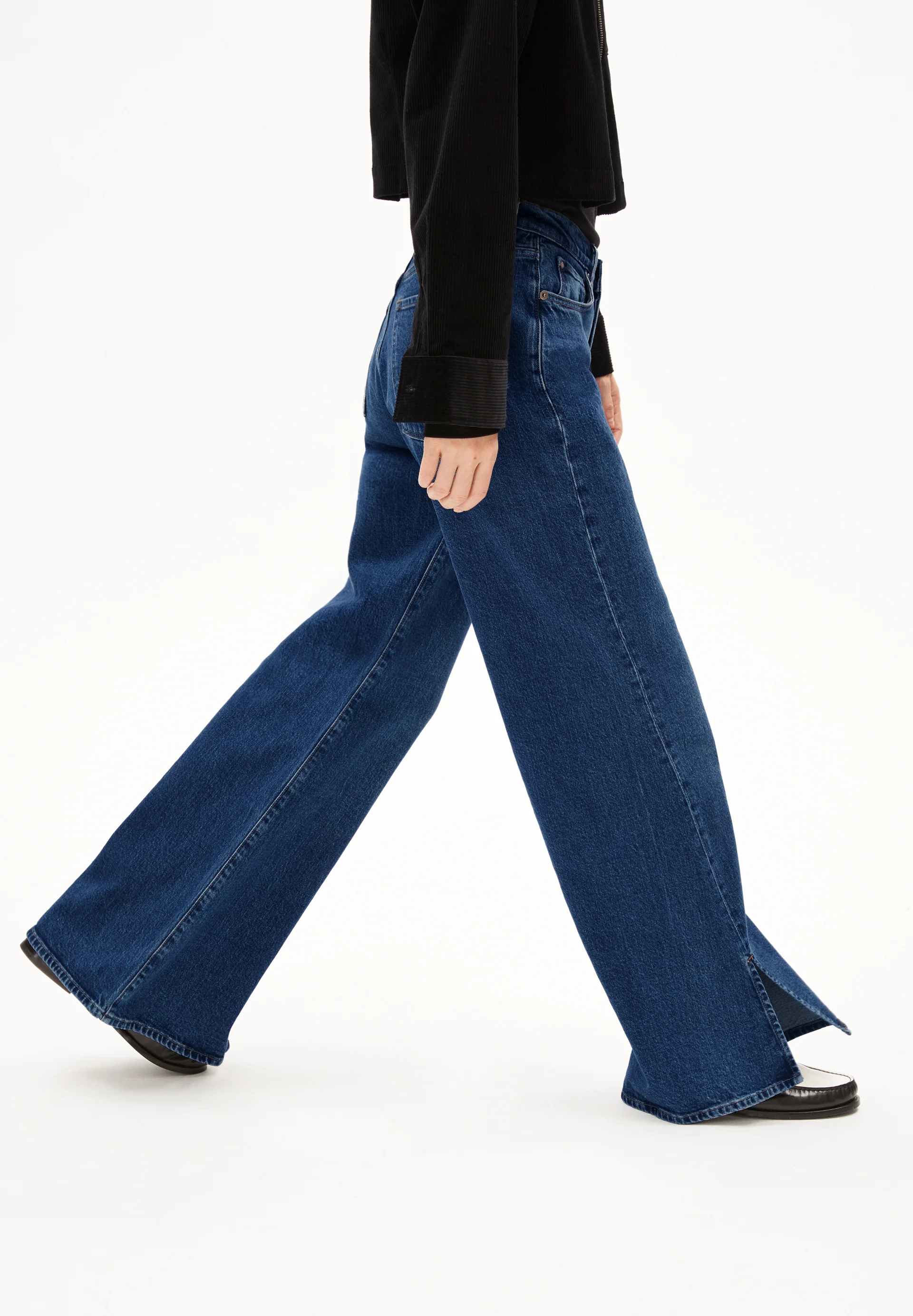 LIBRAAEA Wide Jeans Organic Cotton Mix Comfort-Stretch
