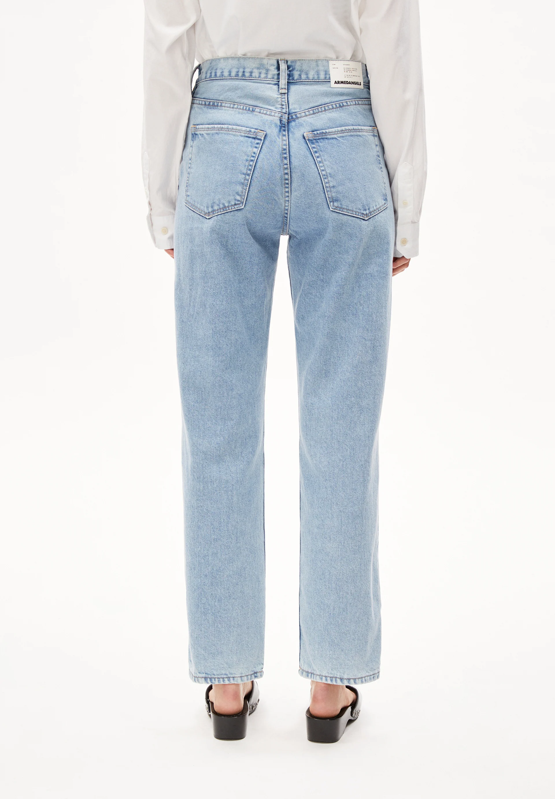 AAIKALA Jeans Straight Leg High Waist recycled Cotton Non-Stretch