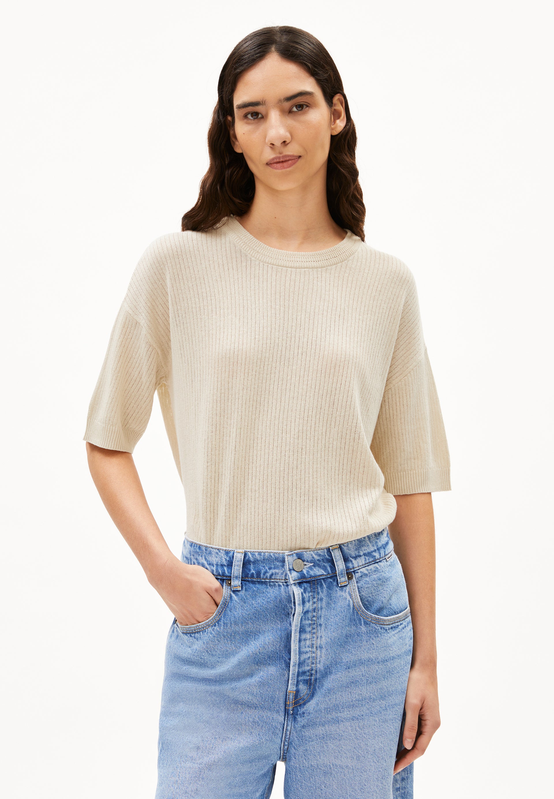 LIZAA LINO Knit Shirt made of Linen-Mix