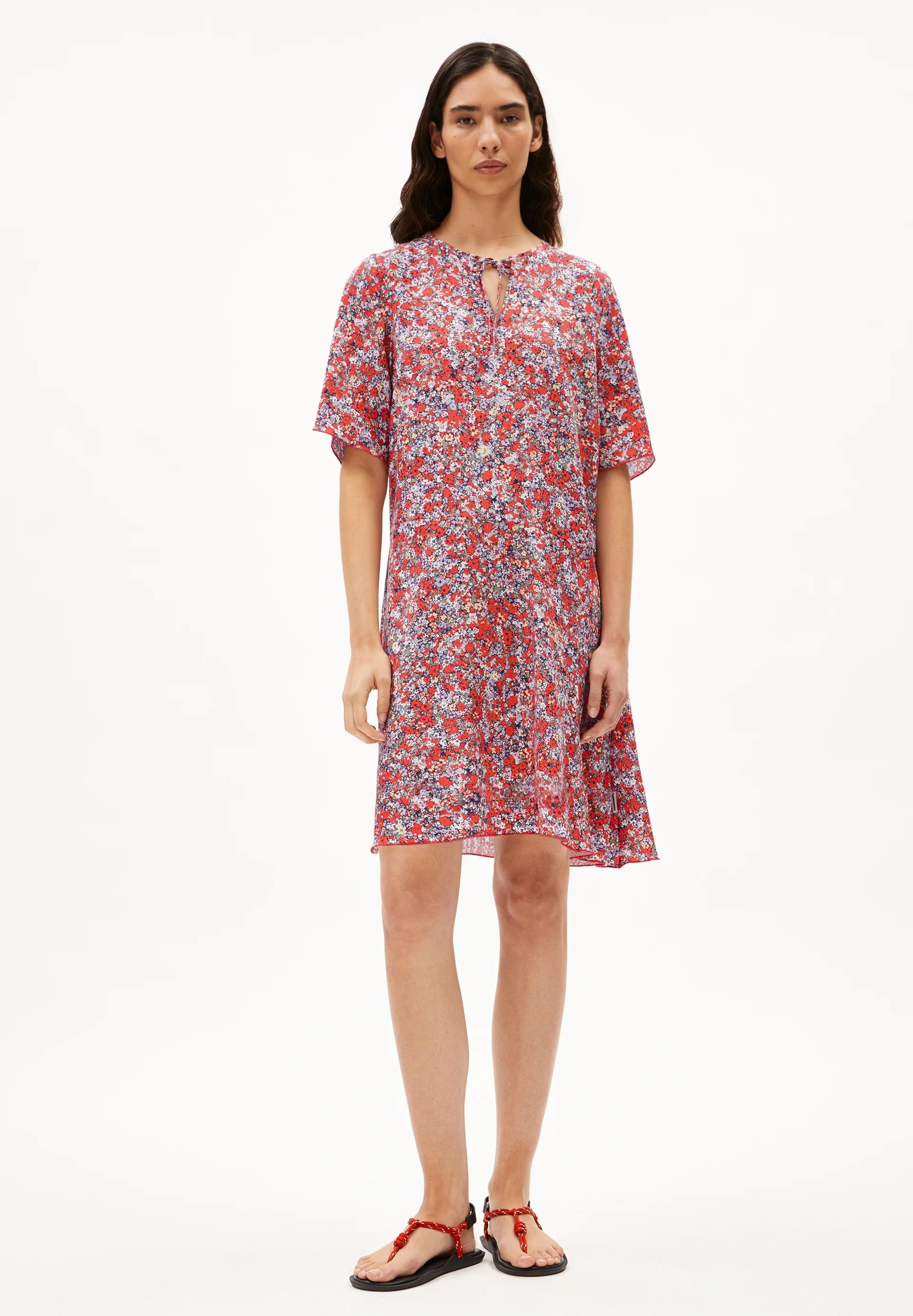 MAAERHA MOSAIC LINO Woven Dress made of Linen-Mix