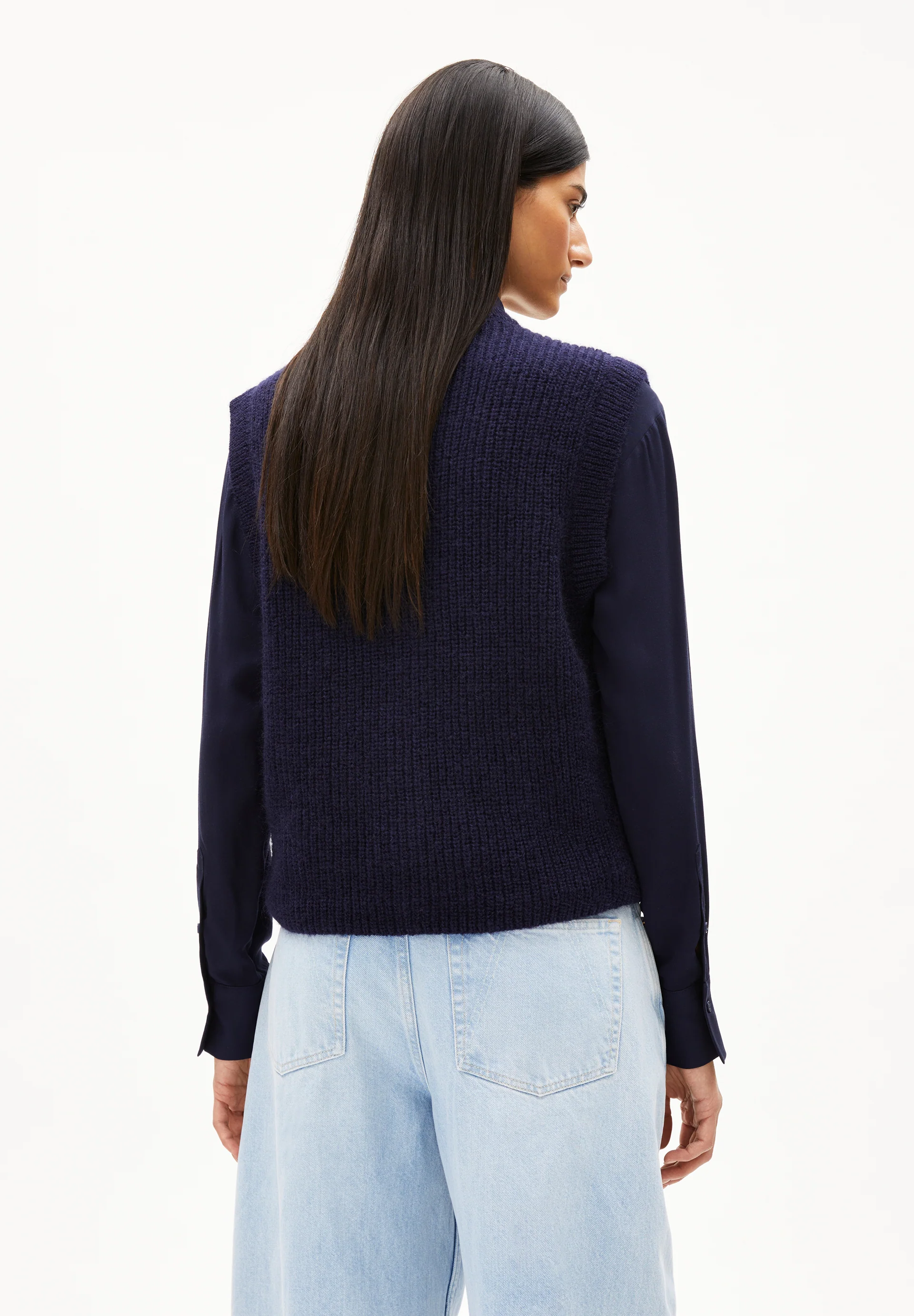 HELGEAA PREMIUM Knit top made from a mohair blend