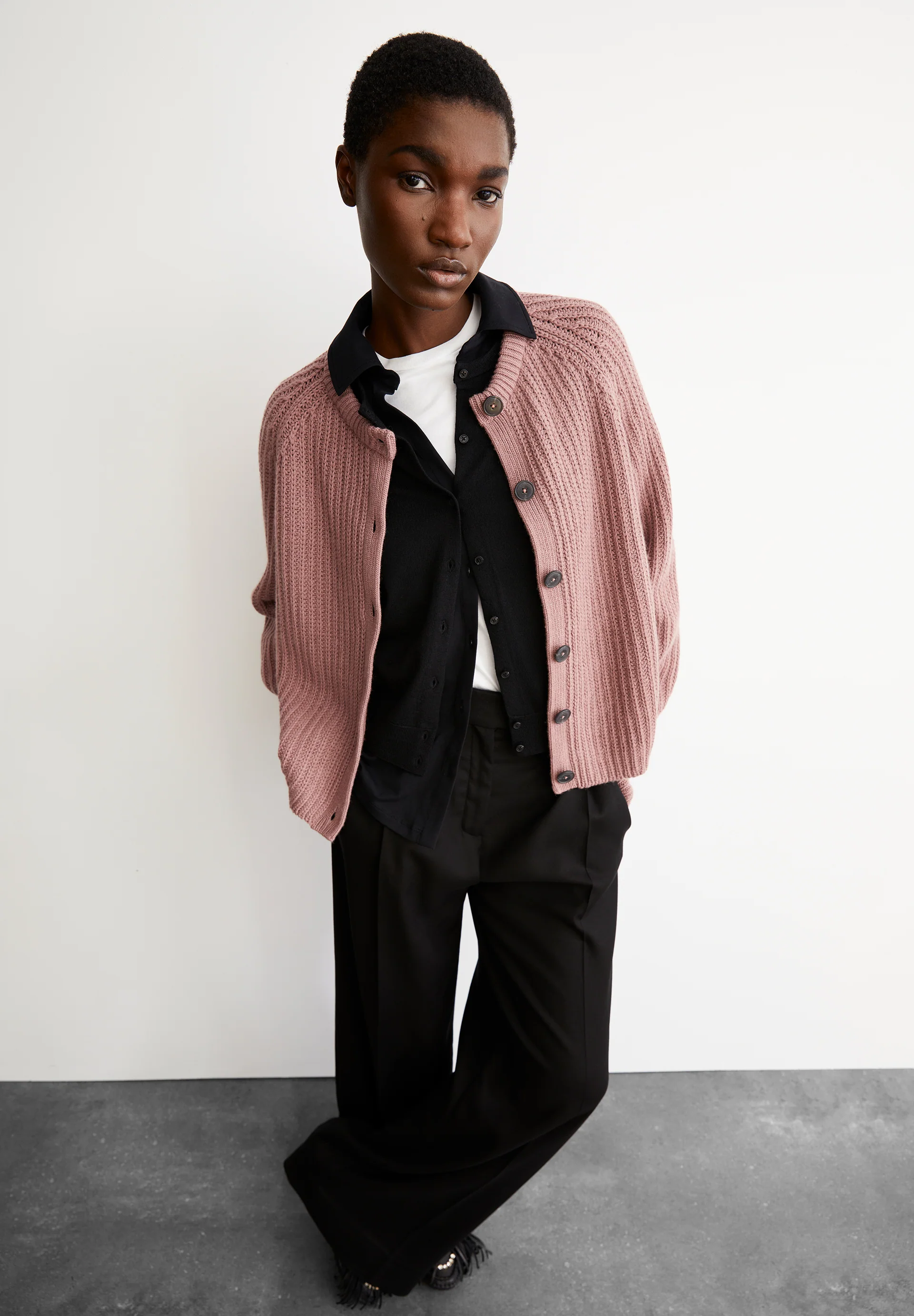 SELMAA Cardigan made of Organic Wool Mix