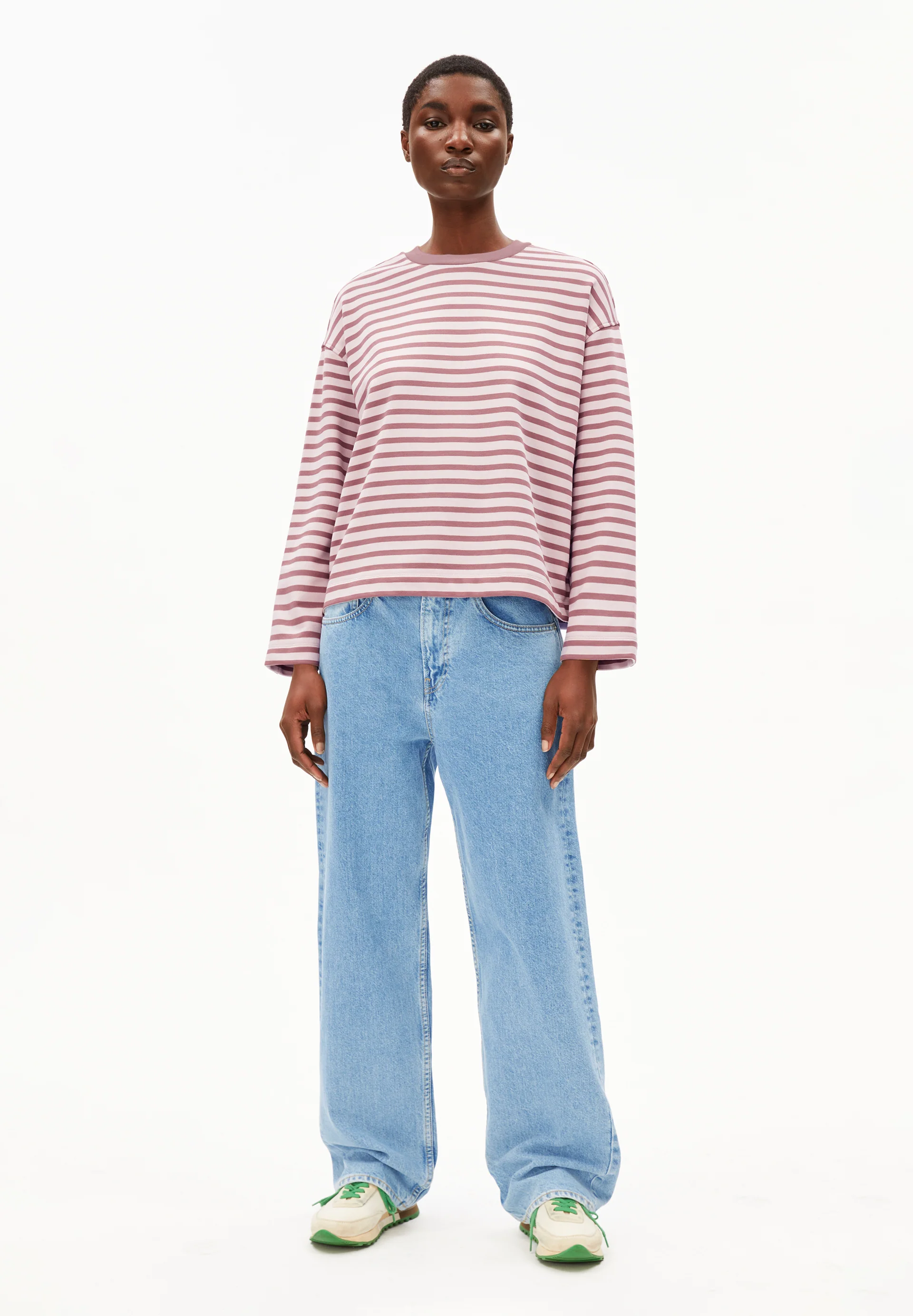 FRANKAA MAARLEN STRIPE Sweatshirt from organic cotton