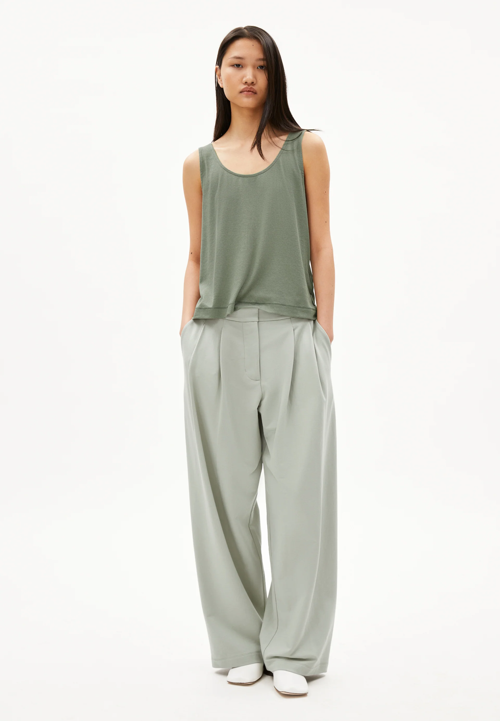 MINAAMI Rib-Top made of TENCEL™ Lyocell Mix