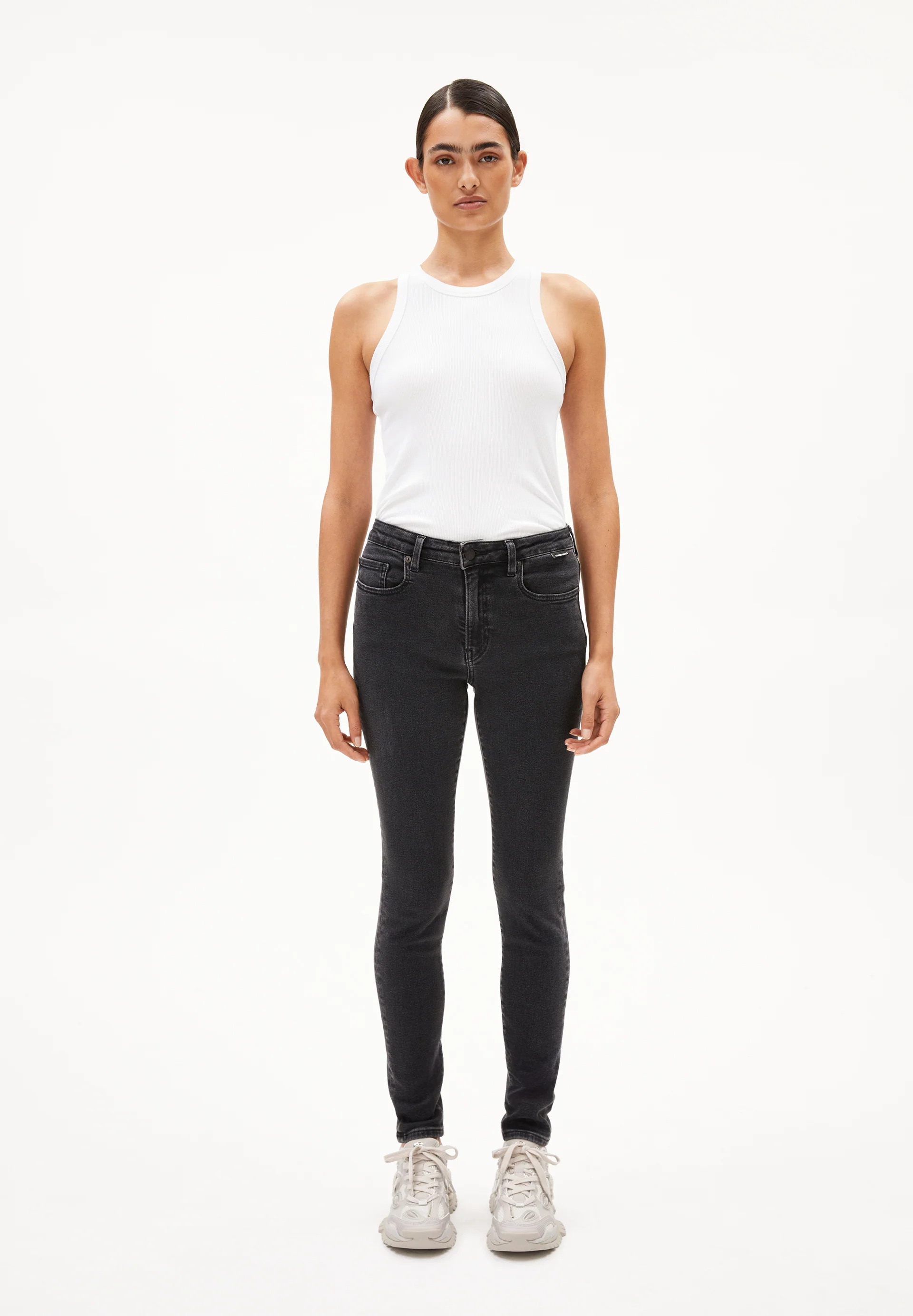 TILLAA Skinny Jeans Mid Waist Organic Cotton Mix X-Stretch