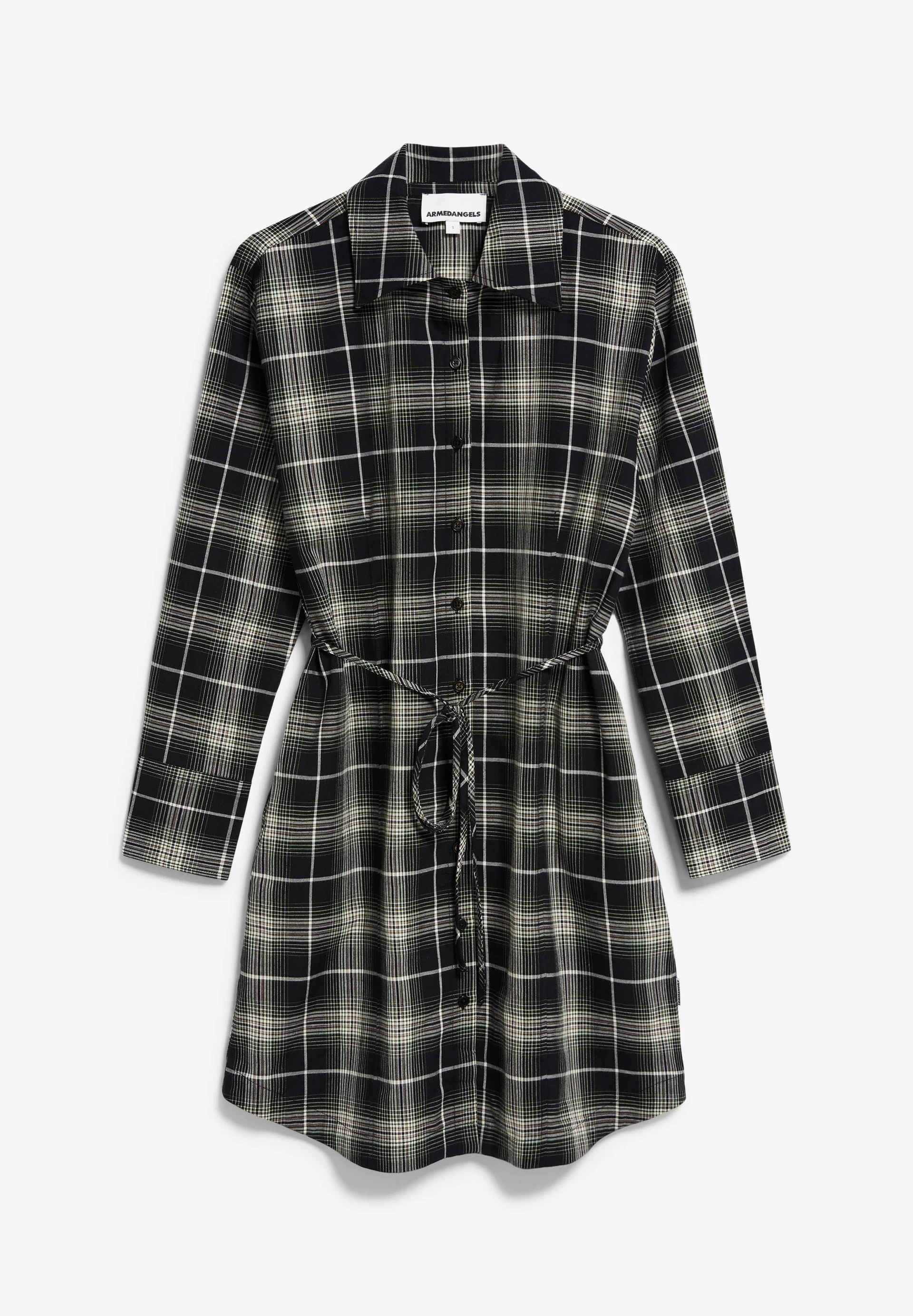 EASINNAA CHECK Woven Dress Relaxed Fit made of Organic Cotton