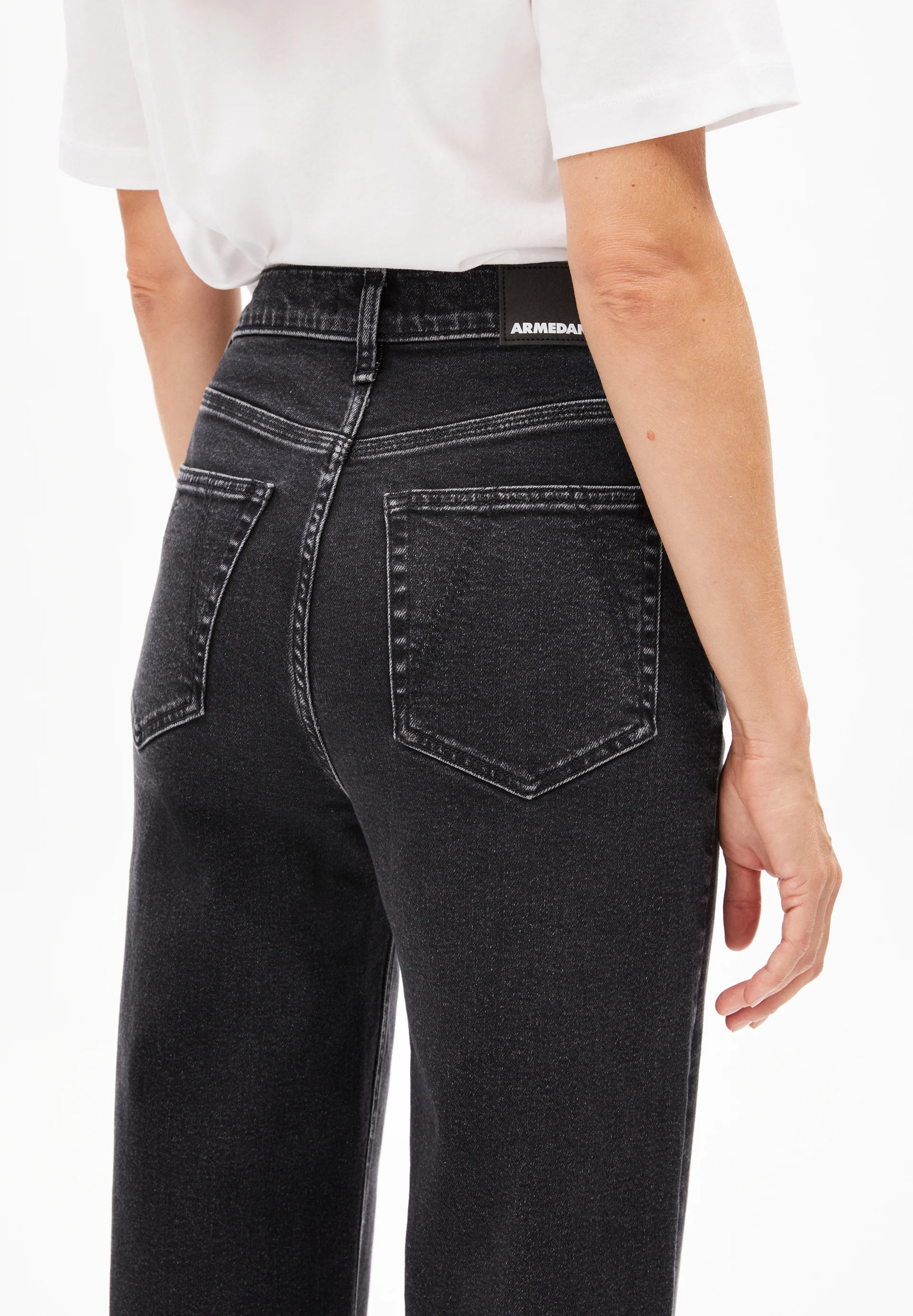 MURLIAA CROPPED WIDE JEAN Wide Jeans recycled cotton mix comfort-Stretch