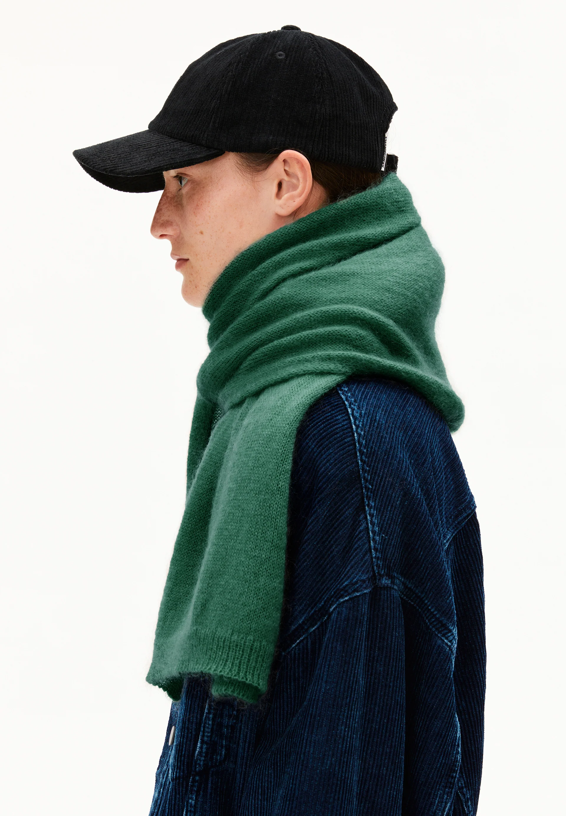 YUKINAA SOLID Scarf made of Mohair Wool Mix