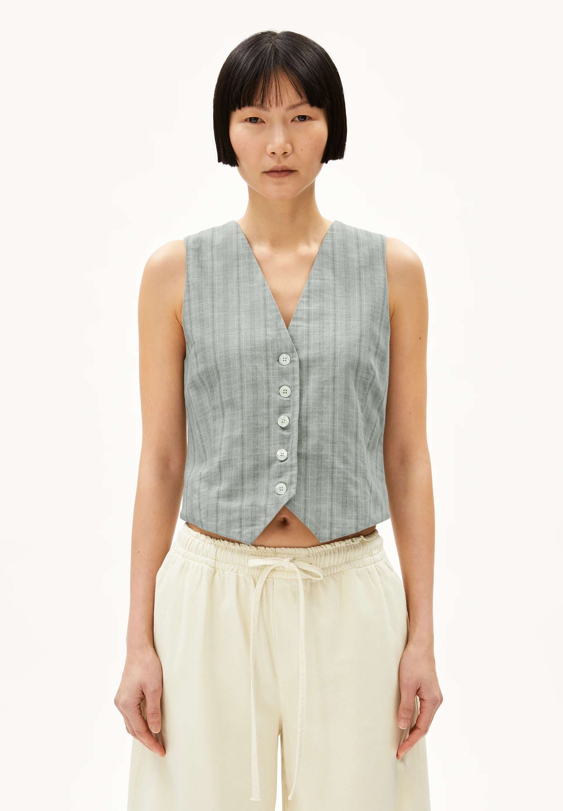 SINERIAA STRIPED Vest made of Organic Cotton