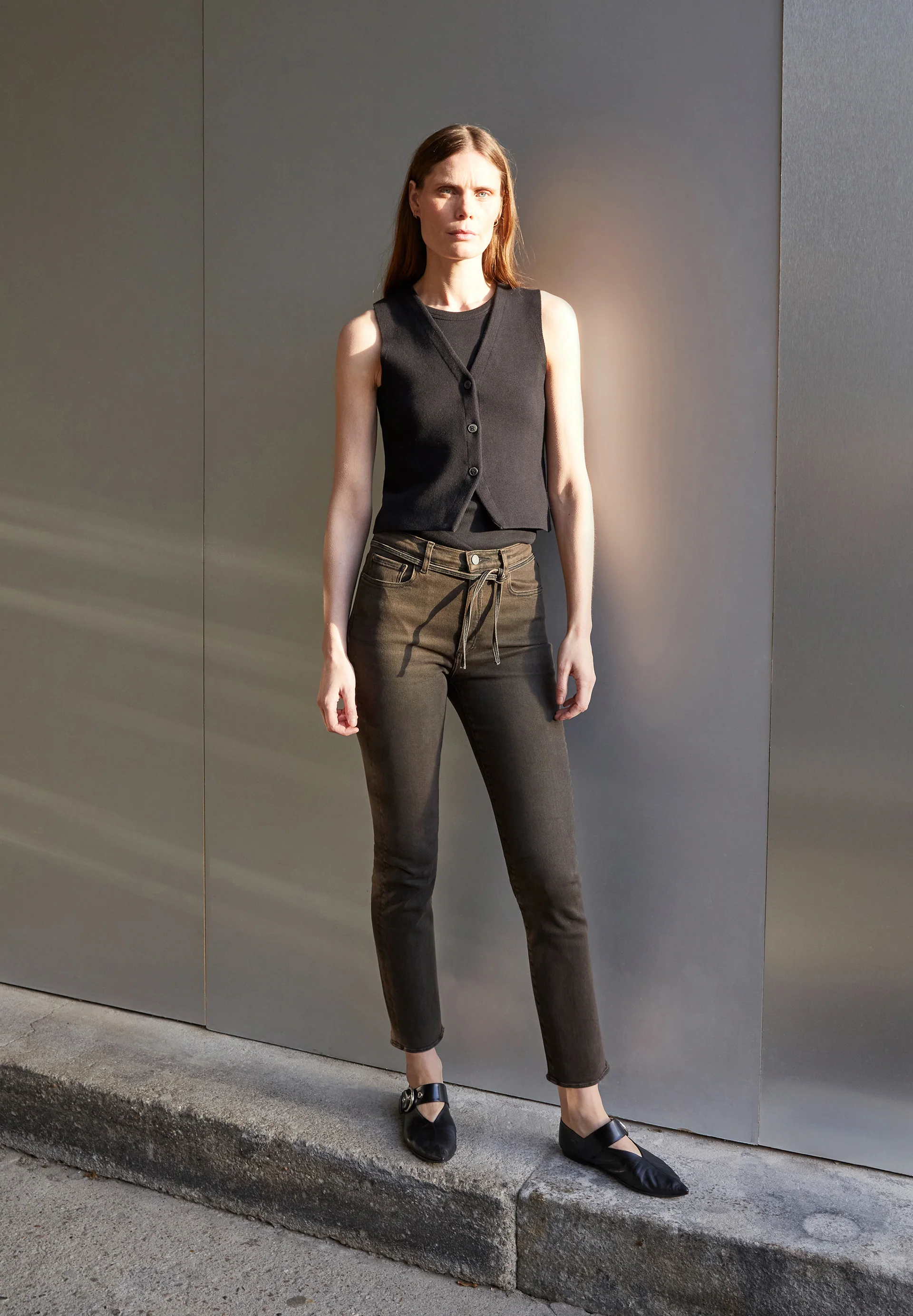 LEJAANI X STRETCH Jeans Slim Leg High Waist Ankle Organic Cotton Mix X-Stretch