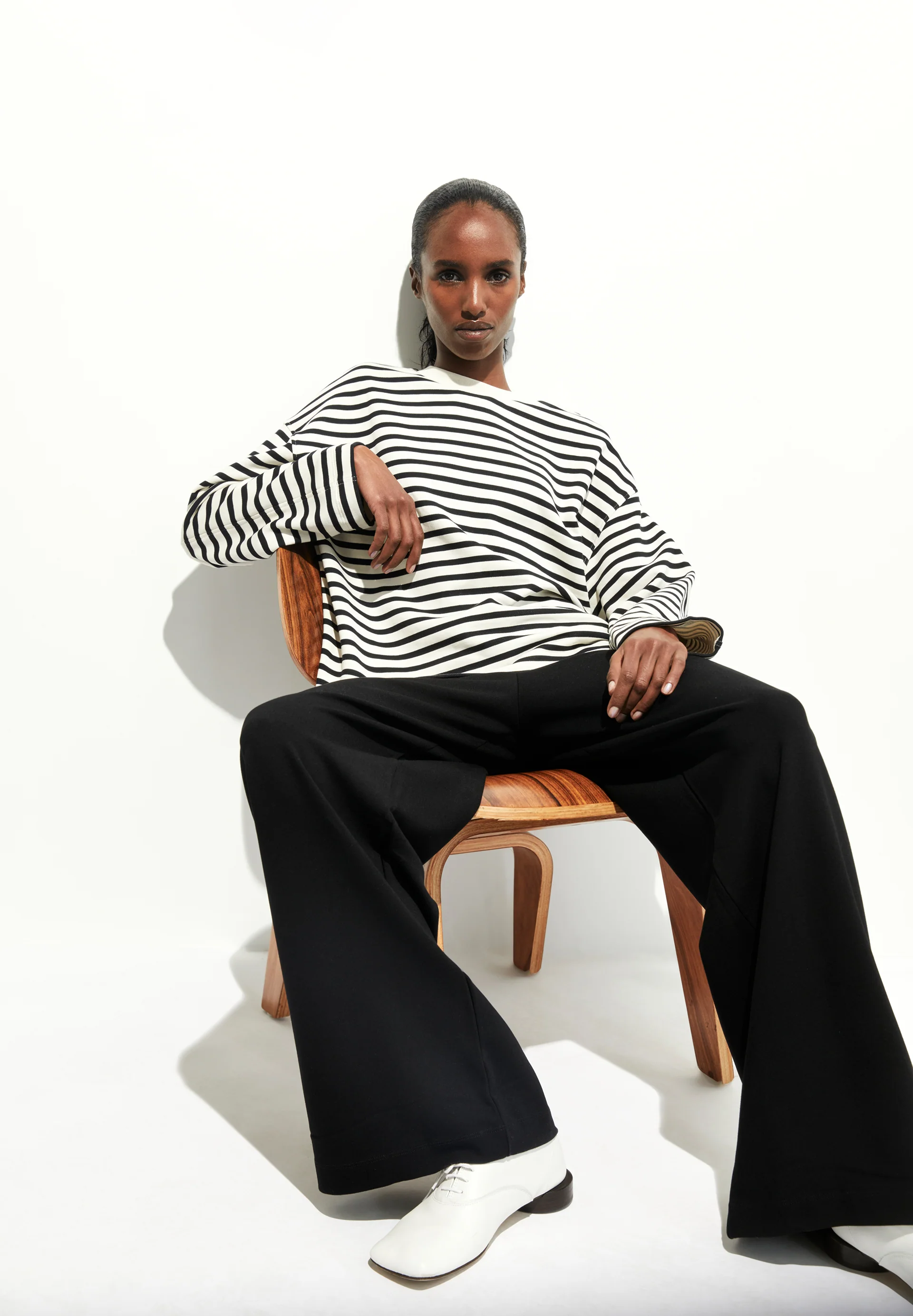 FRANKAA MAARLEN STRIPE Sweatshirt from organic cotton