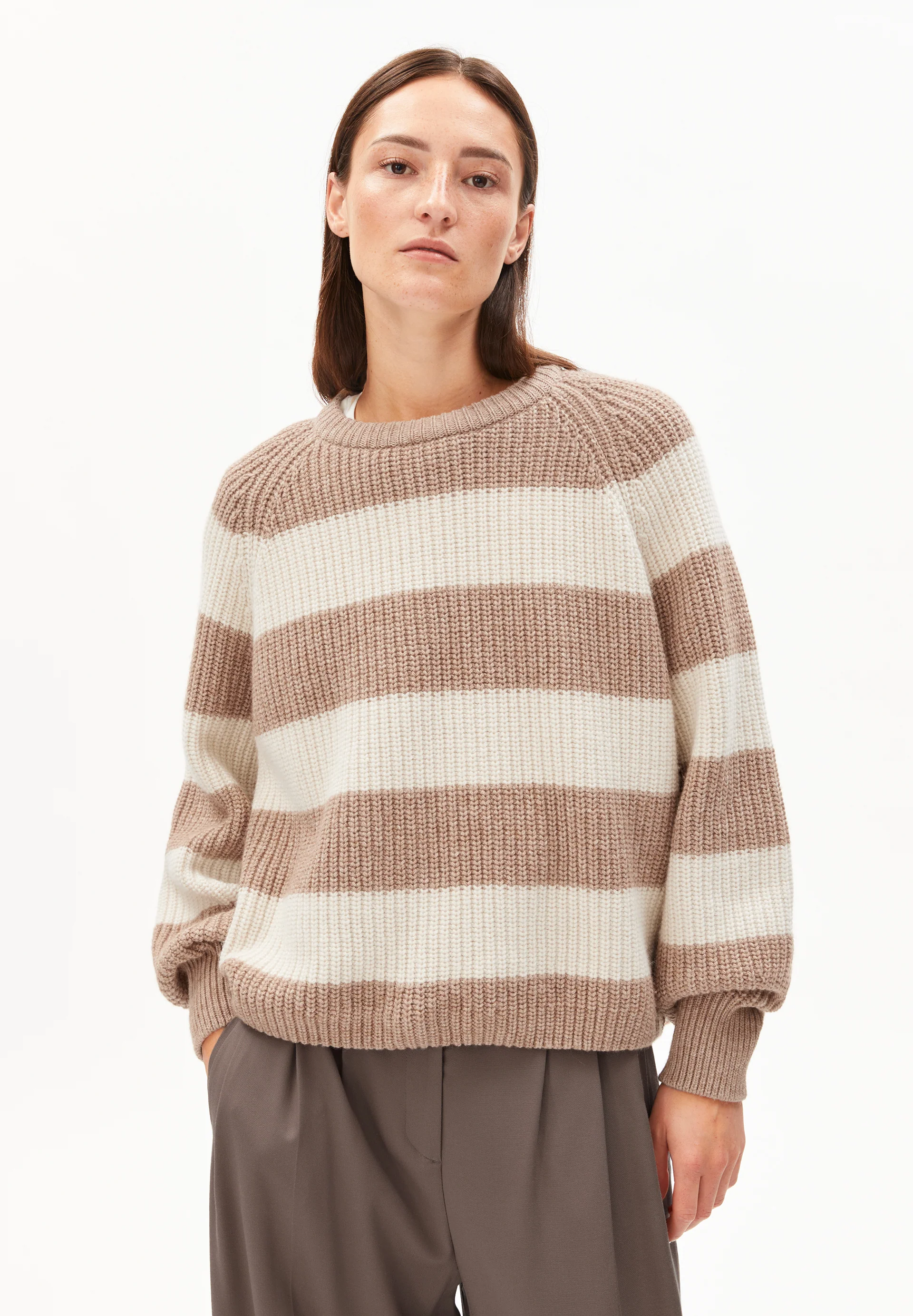 KAAGI STRIPES Pullover from organic wool mix