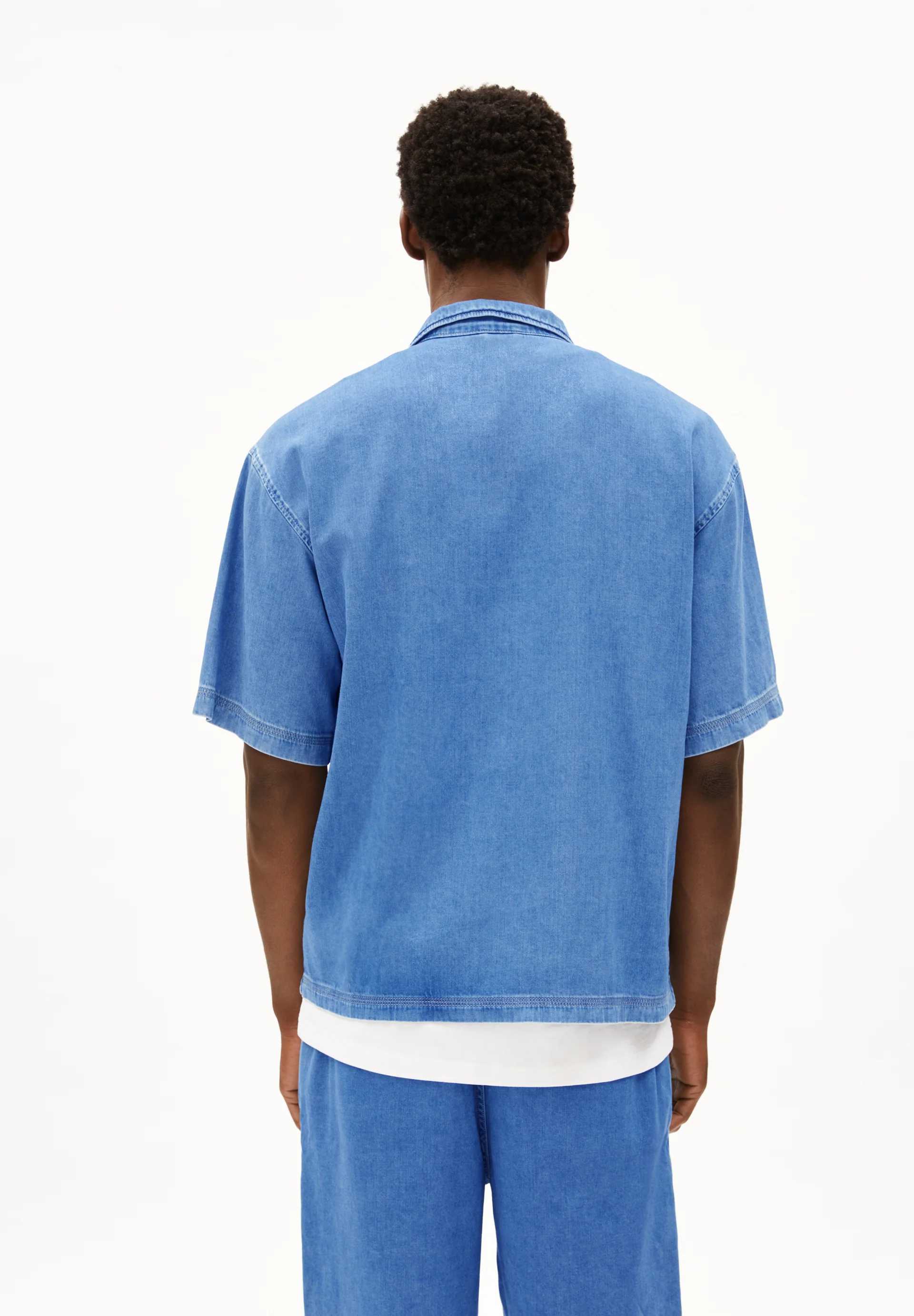 BOWLAAS Denim Shirt made of Organic Cotton Mix