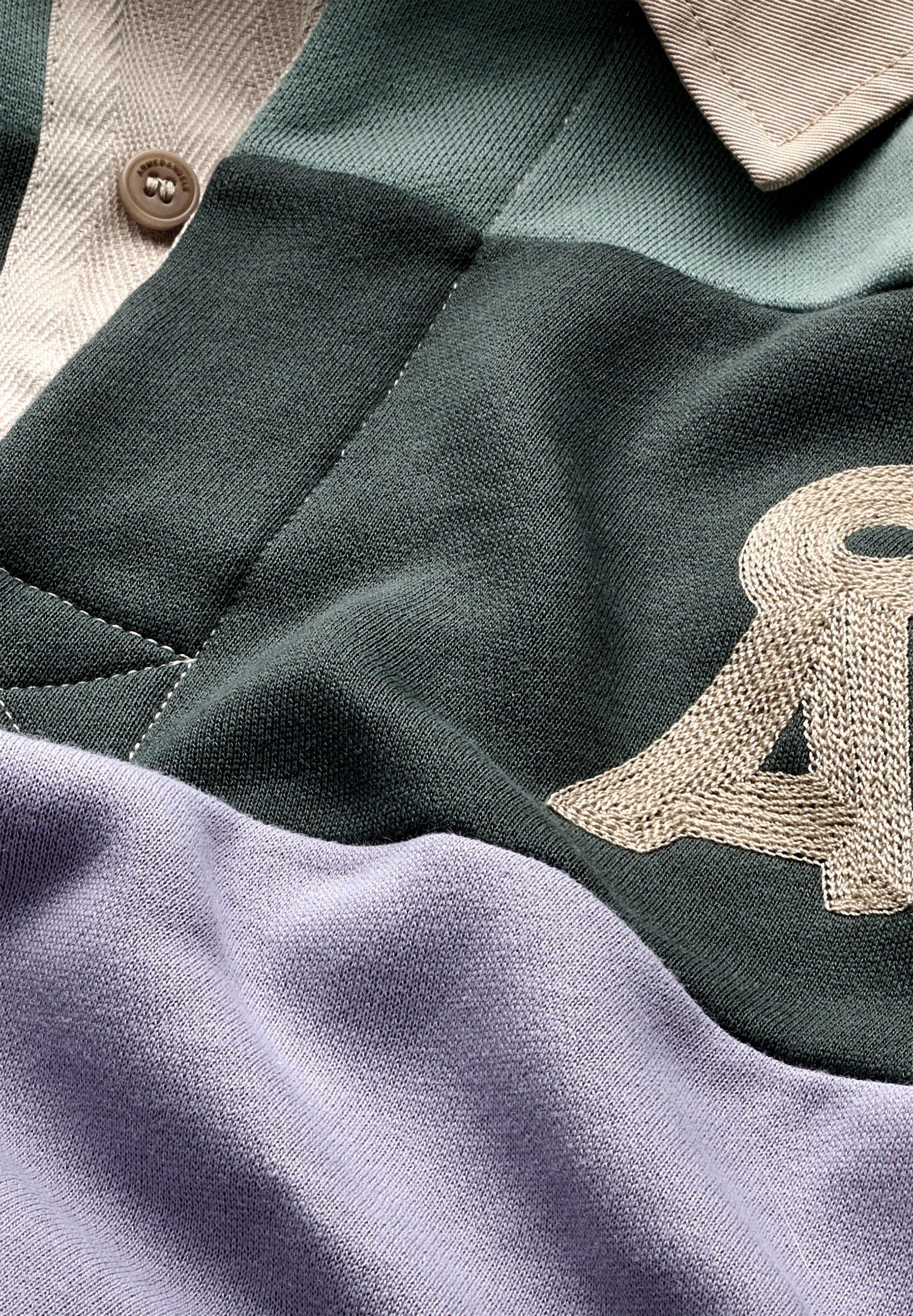 AADRU LS RUGBY FLEECE Sweatshirts made from organic cotton