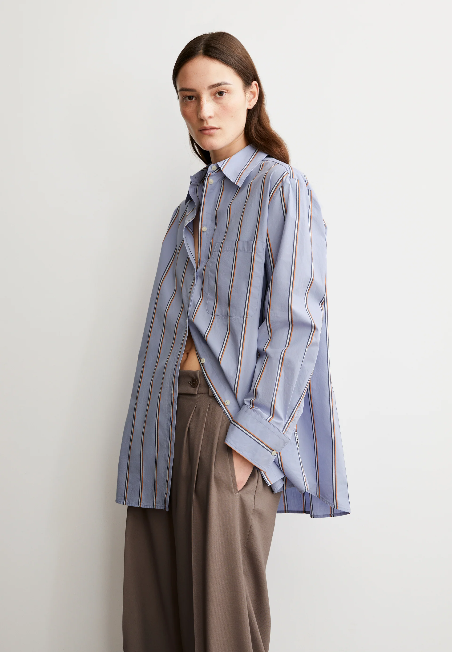 HALIAA STRIPED Blouse from organic cotton