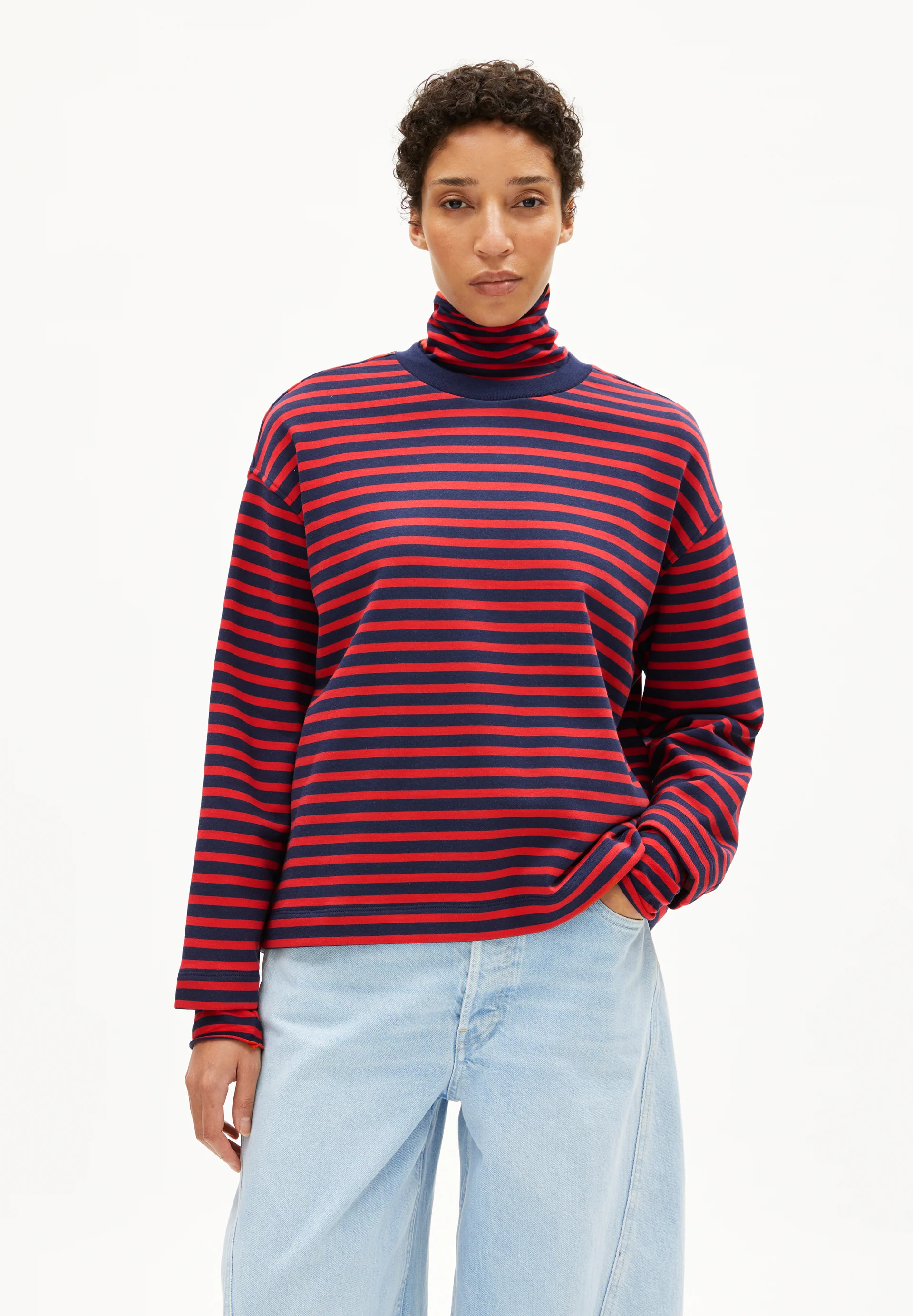 FRANKAA MAARLEN STRIPE Sweatshirt from organic cotton