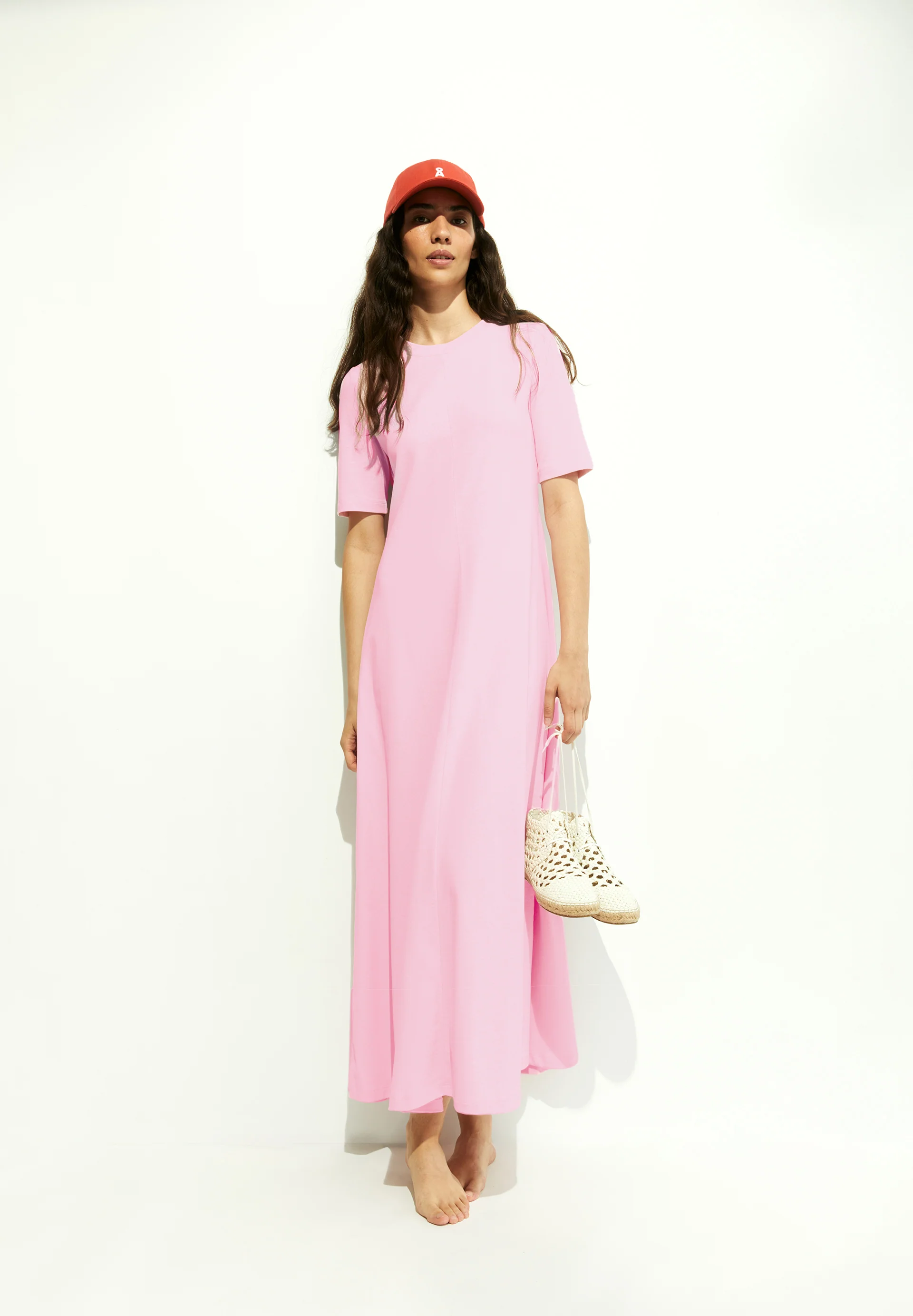 LUANAA LITAA Heavyweight Jersey Dress made of recycled Cotton Mix