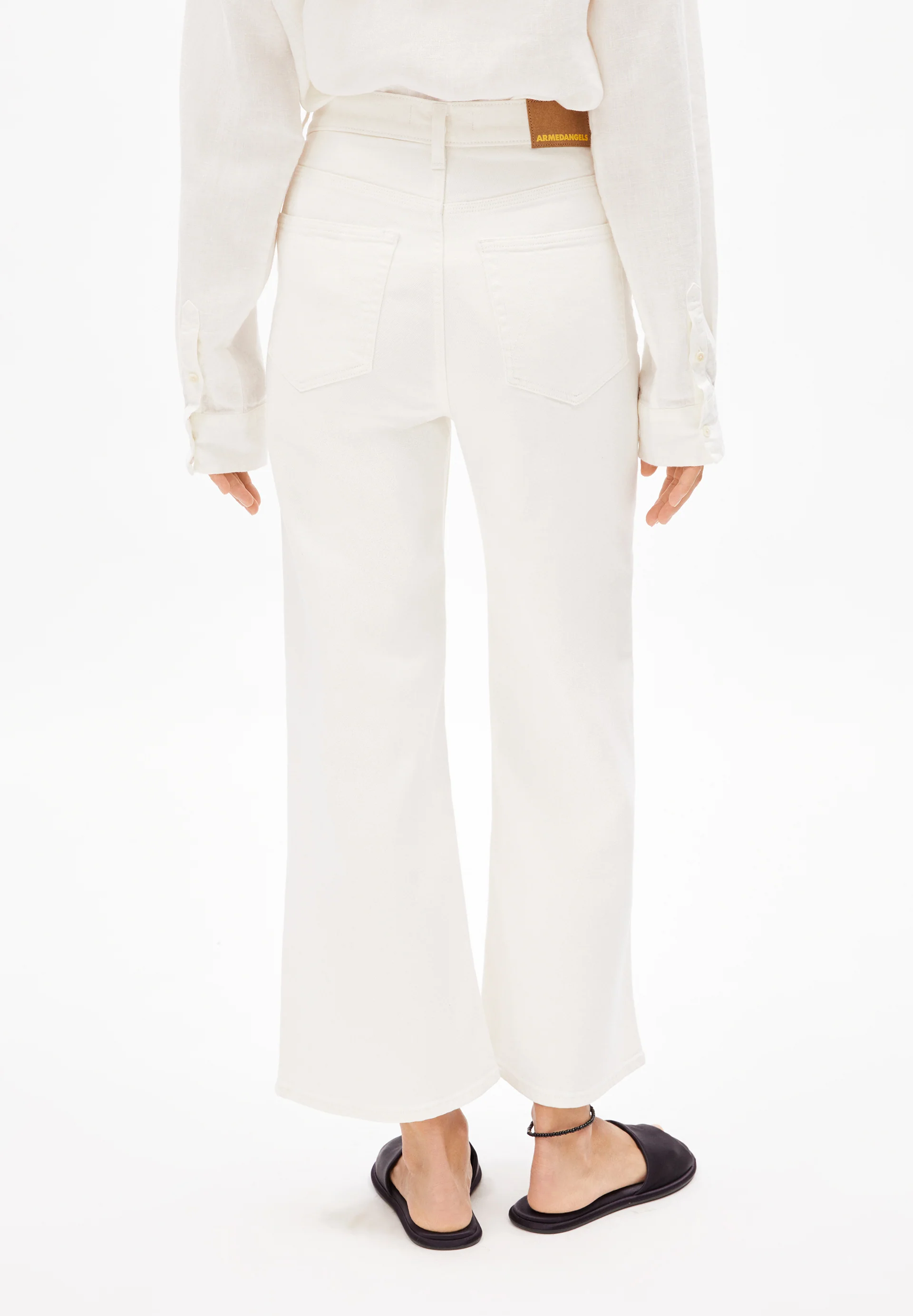 MURLIAA CROPPED WIDE JEAN Wide Jeans recycled cotton mix comfort-Stretch