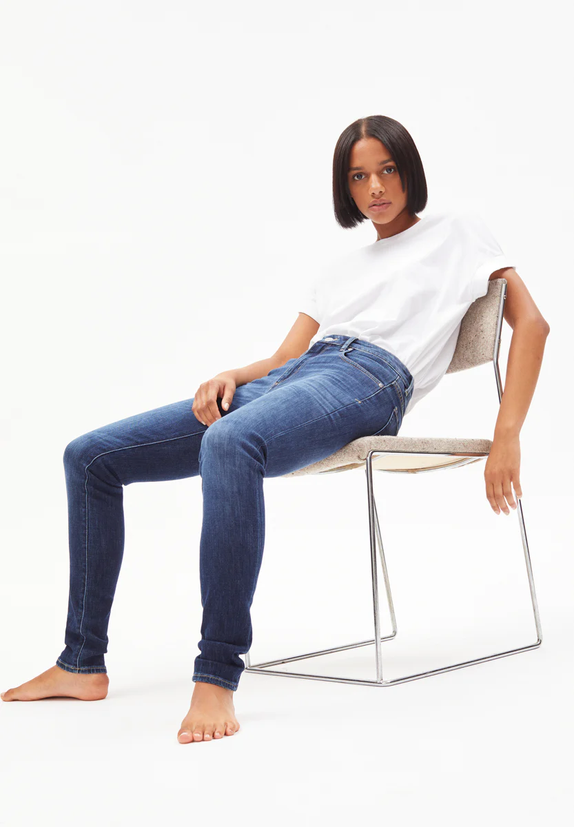 TILLAA Jeans Skinny Leg Mid Waist Organic Cotton Mix X-Stretch