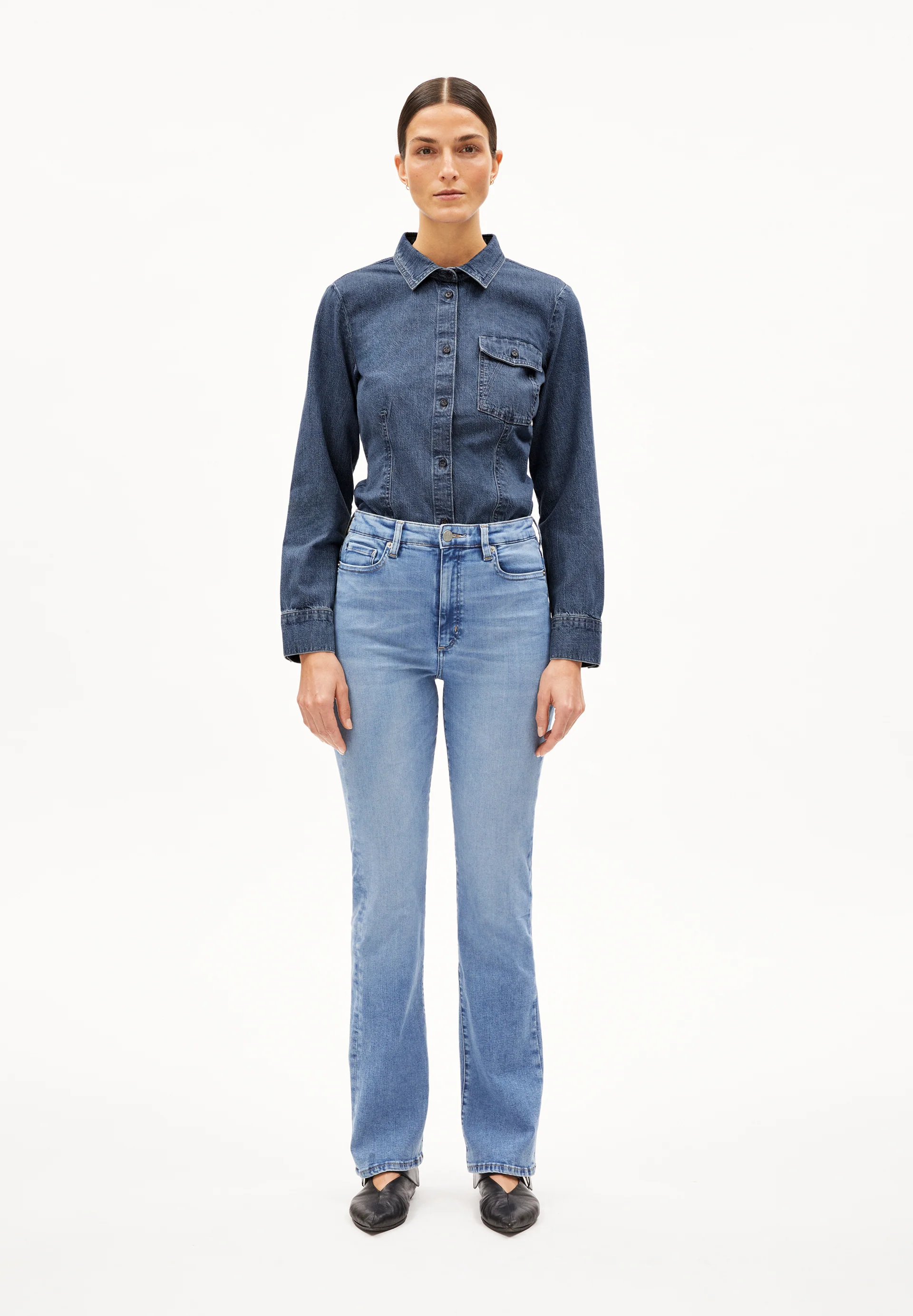 LINNAA Bootcut Jeans organic cotton mix X-Stretch