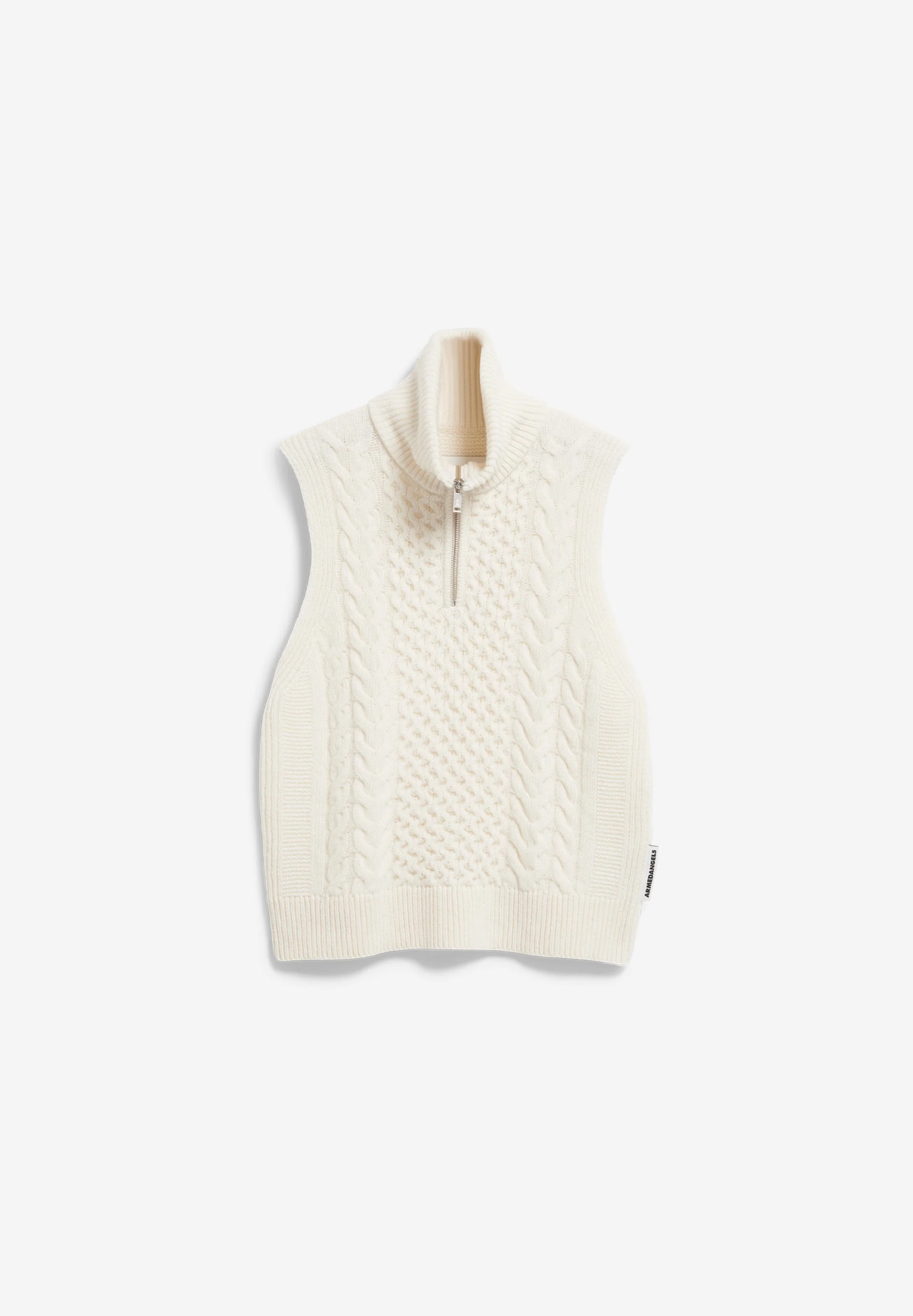 OLAIAAS CABLE Knit Top Relaxed Fit made of Organic Wool Mix