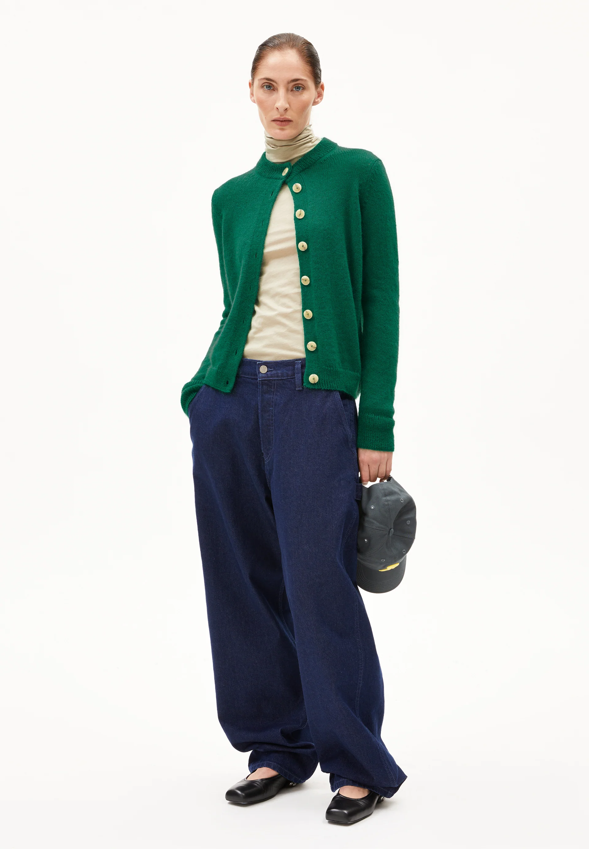 AMILDAA Cardigan made of Mohair Wool Mix