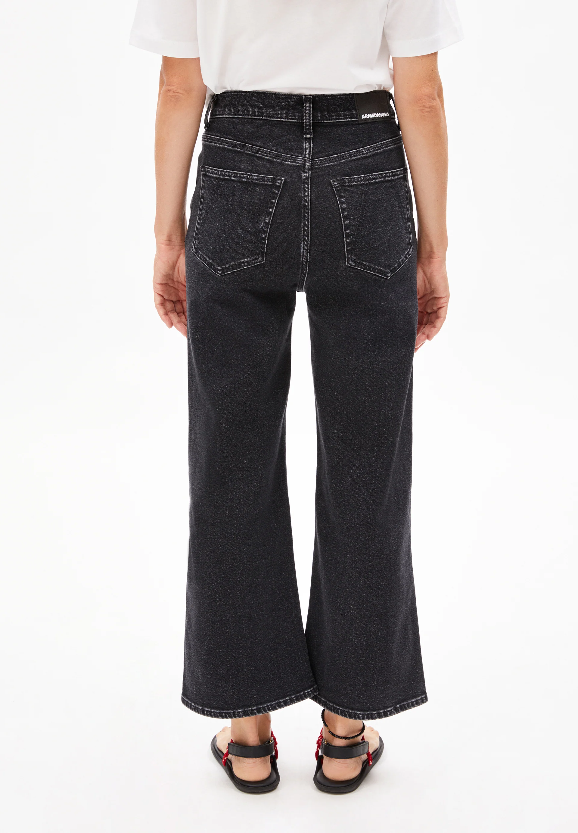 MURLIAA CROPPED WIDE JEAN Wide Jeans recycled cotton mix comfort-Stretch