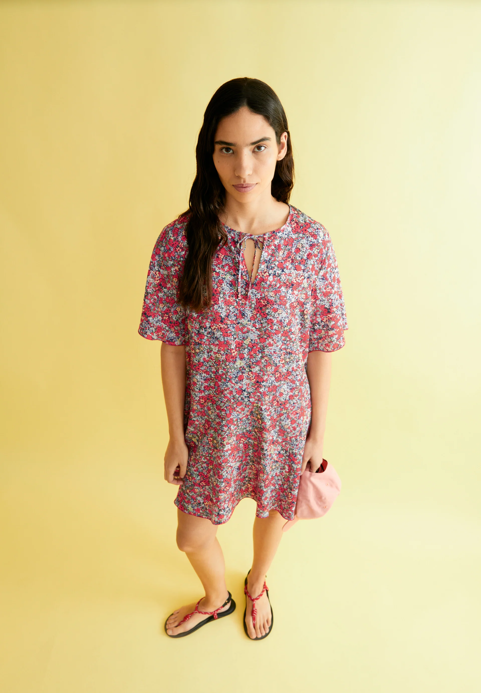 MAAERHA MOSAIC LINO Woven Dress made of Linen-Mix