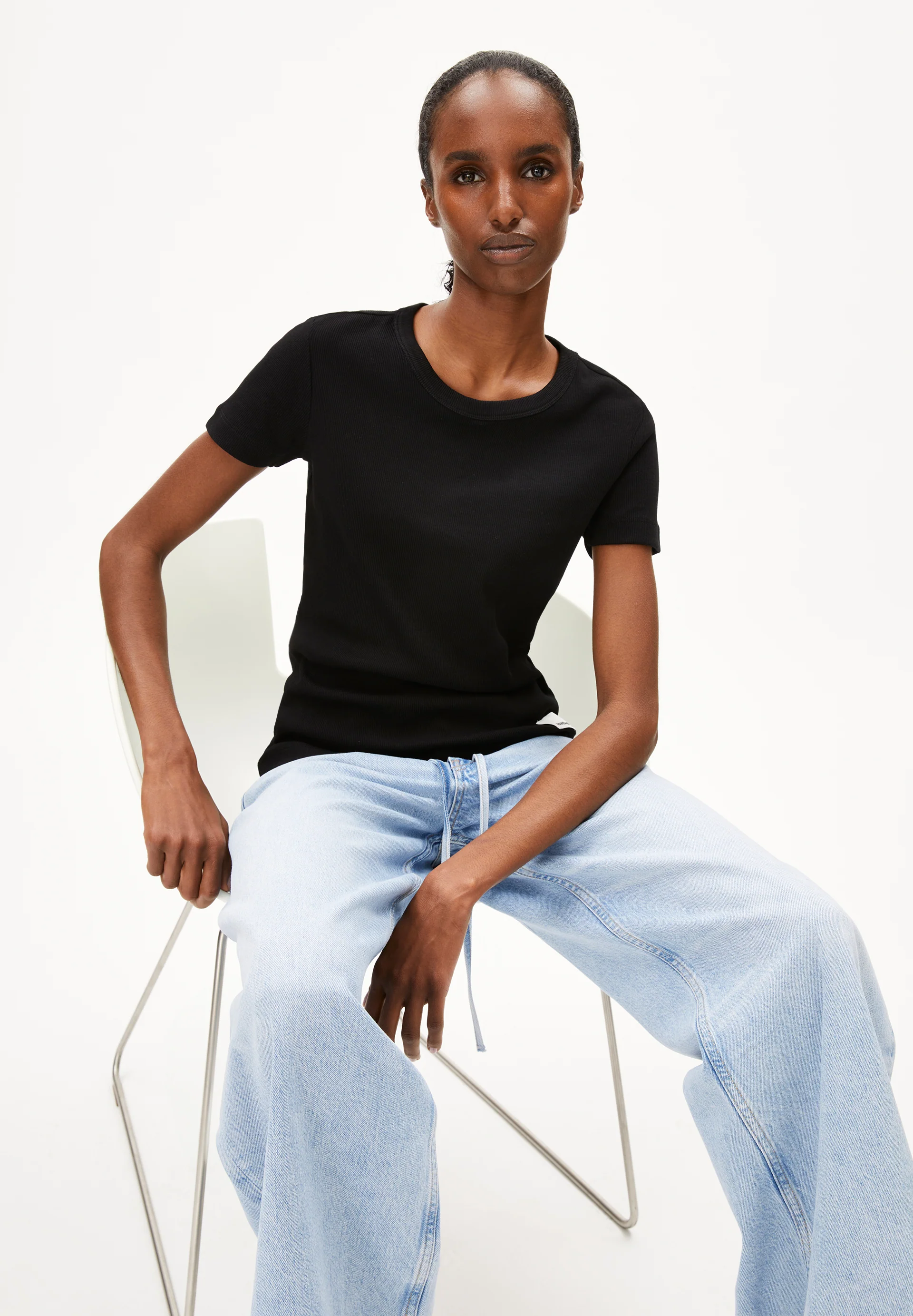 KARDAA Rib-T-Shirt made of Organic Cotton Mix