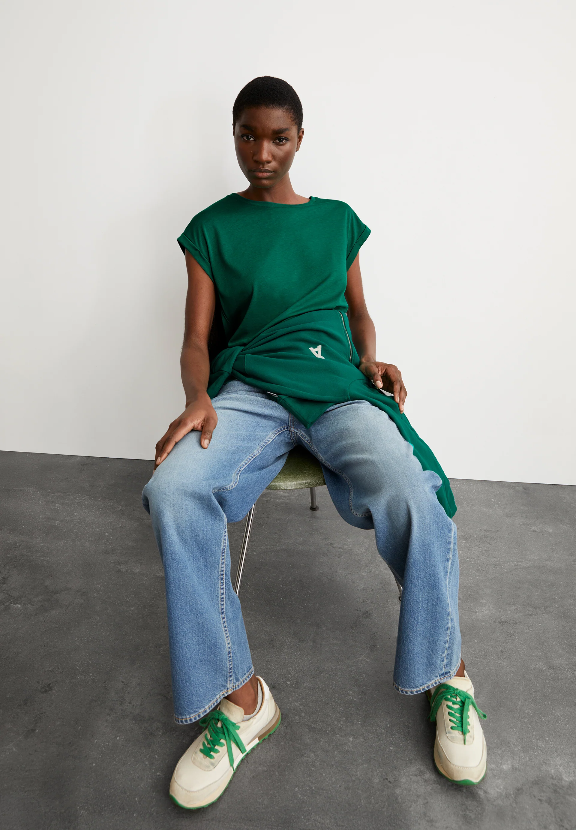 JILAANA T-shirt made of TENCEL™ Lyocell Mix.