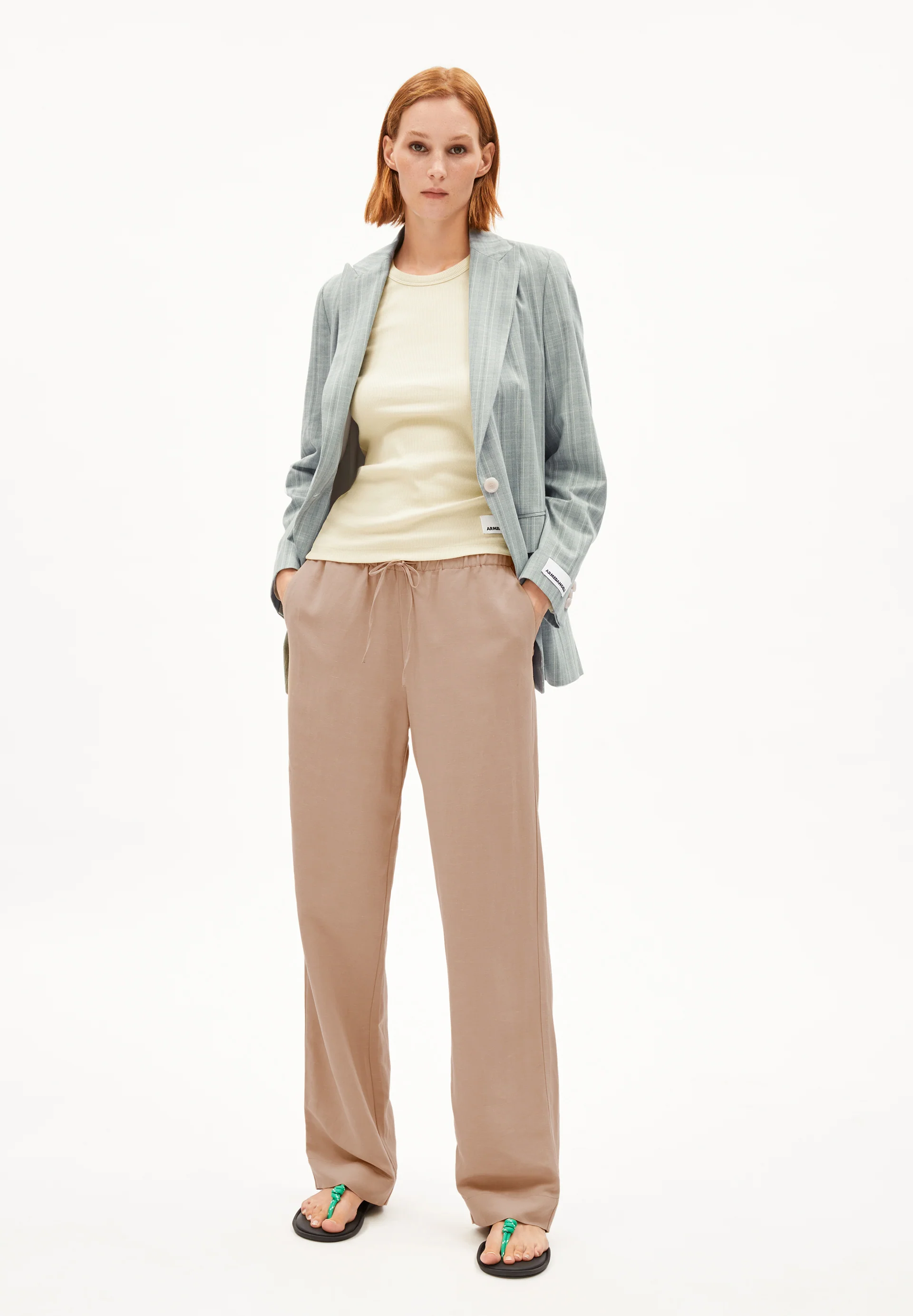 MIOAA LINO Woven Pants made of Linen-Mix