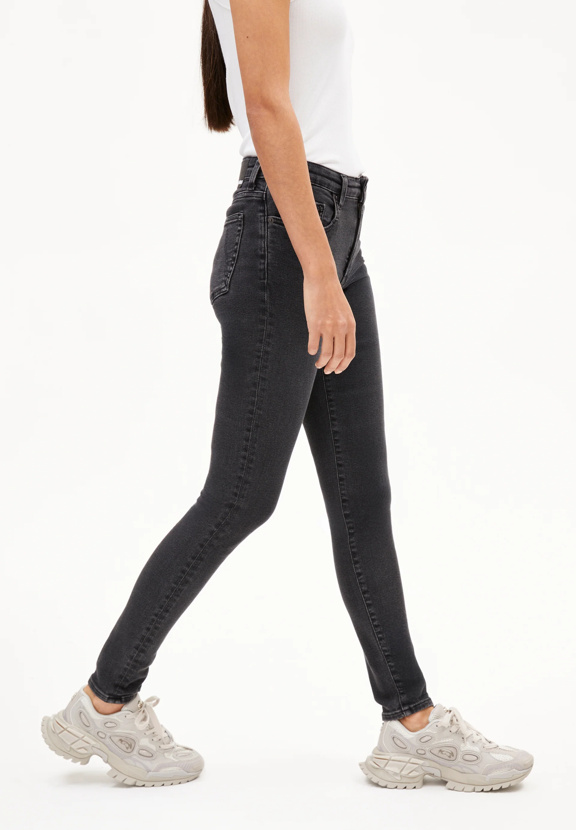 TILLAA Skinny Jeans Mid Waist Organic Cotton Mix X-Stretch