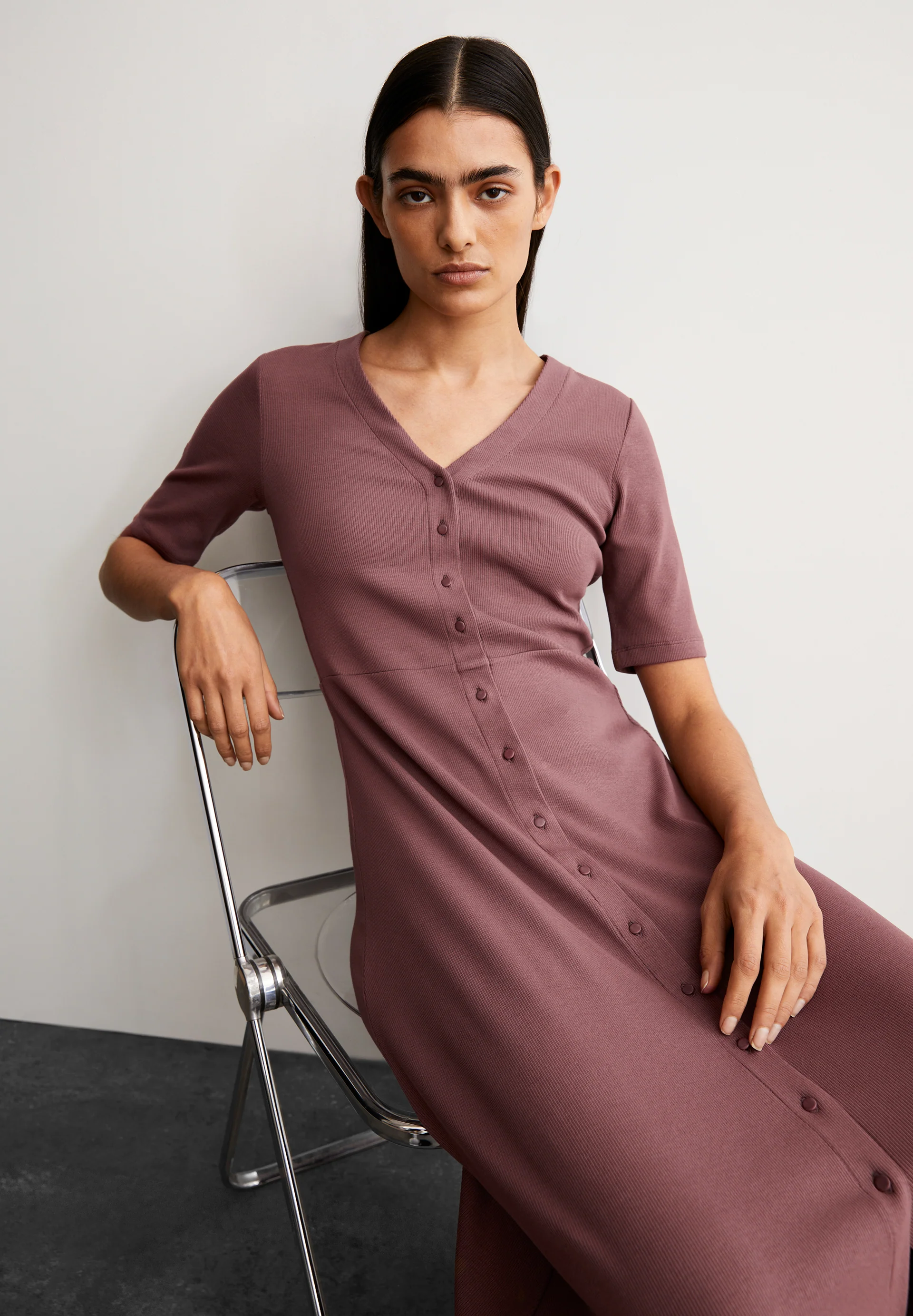 ALURAA Jersey dress from organic cotton mix