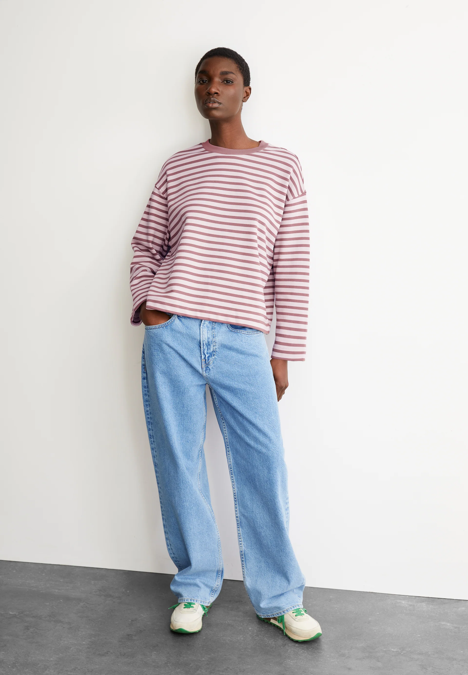 FRANKAA MAARLEN STRIPE Sweatshirt from organic cotton