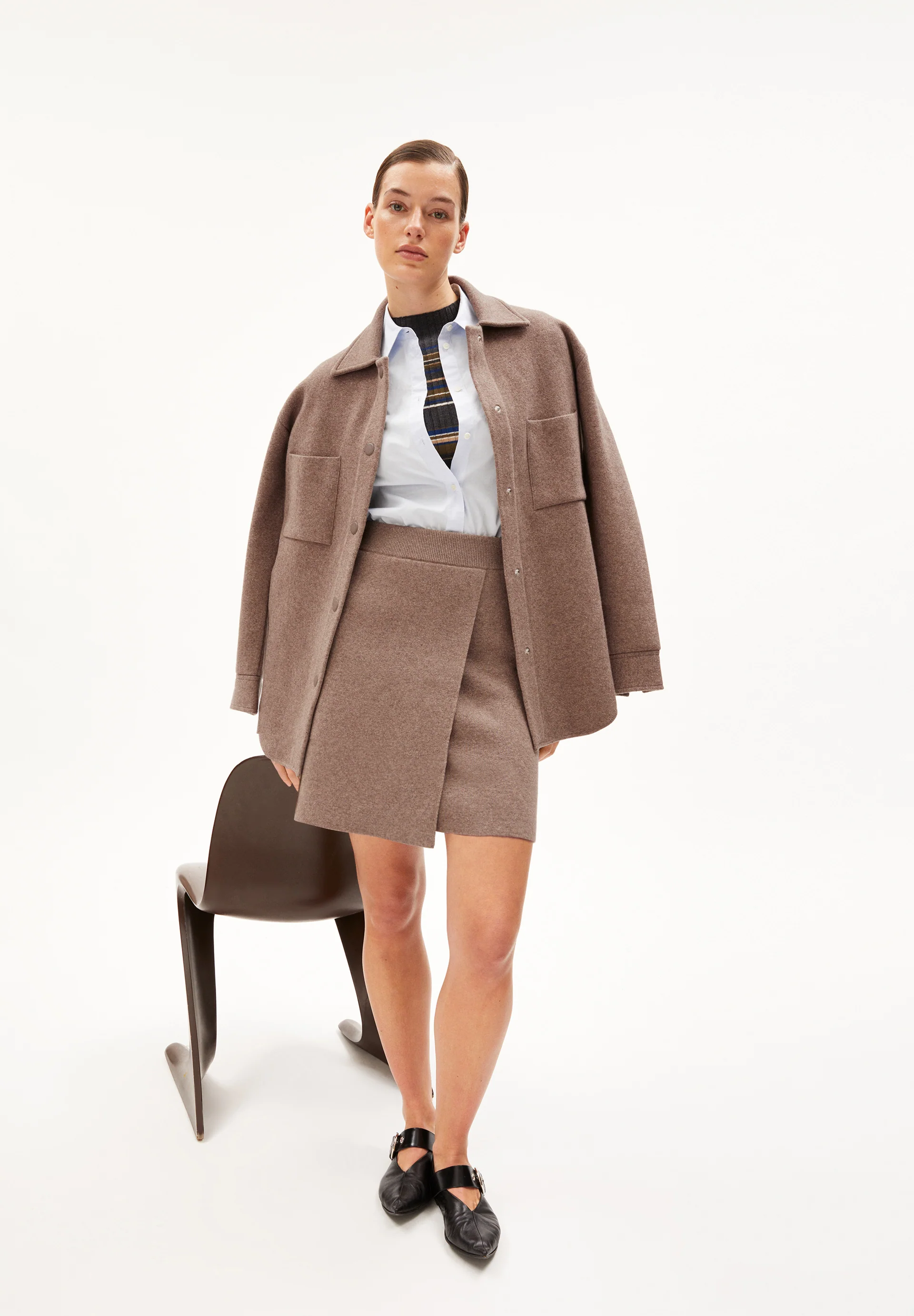 DARLAA Knit Skirt made of Organic Wool Mix