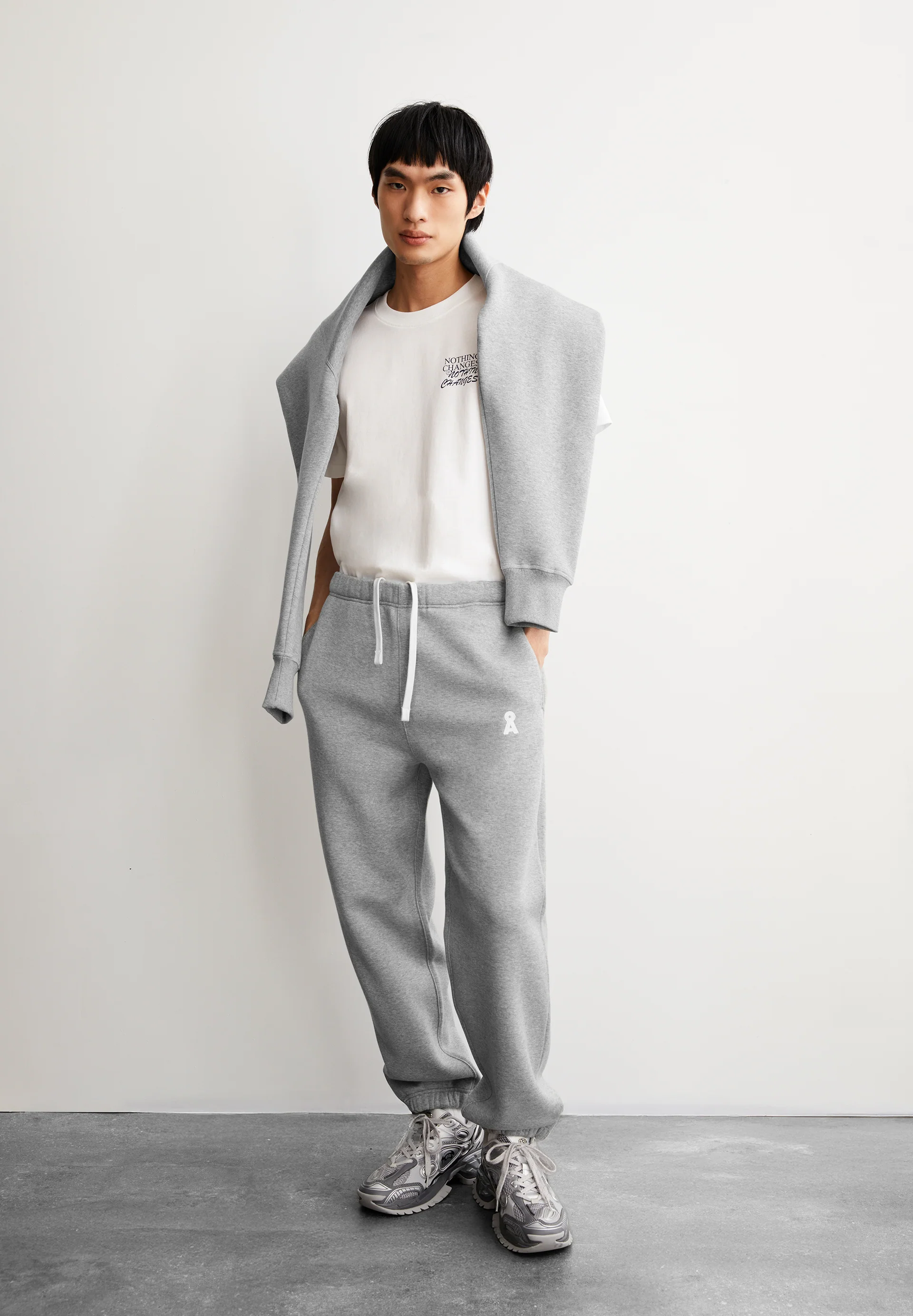 ICONIC Å BAASTI MELANGE Sweatpants from organic cotton