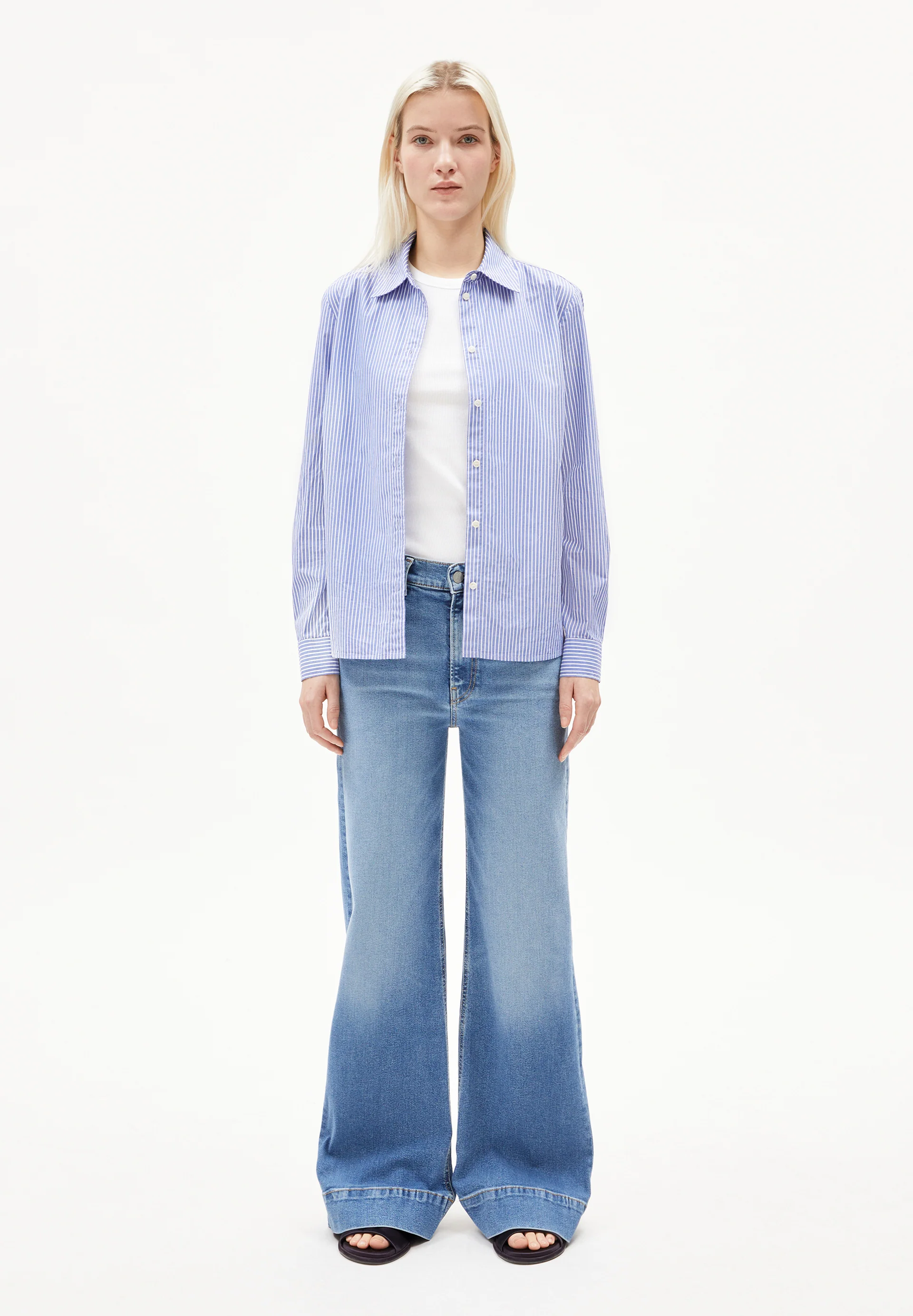 MURLIAA Wide Jeans recycled Cotton Mix Comfort Stretch