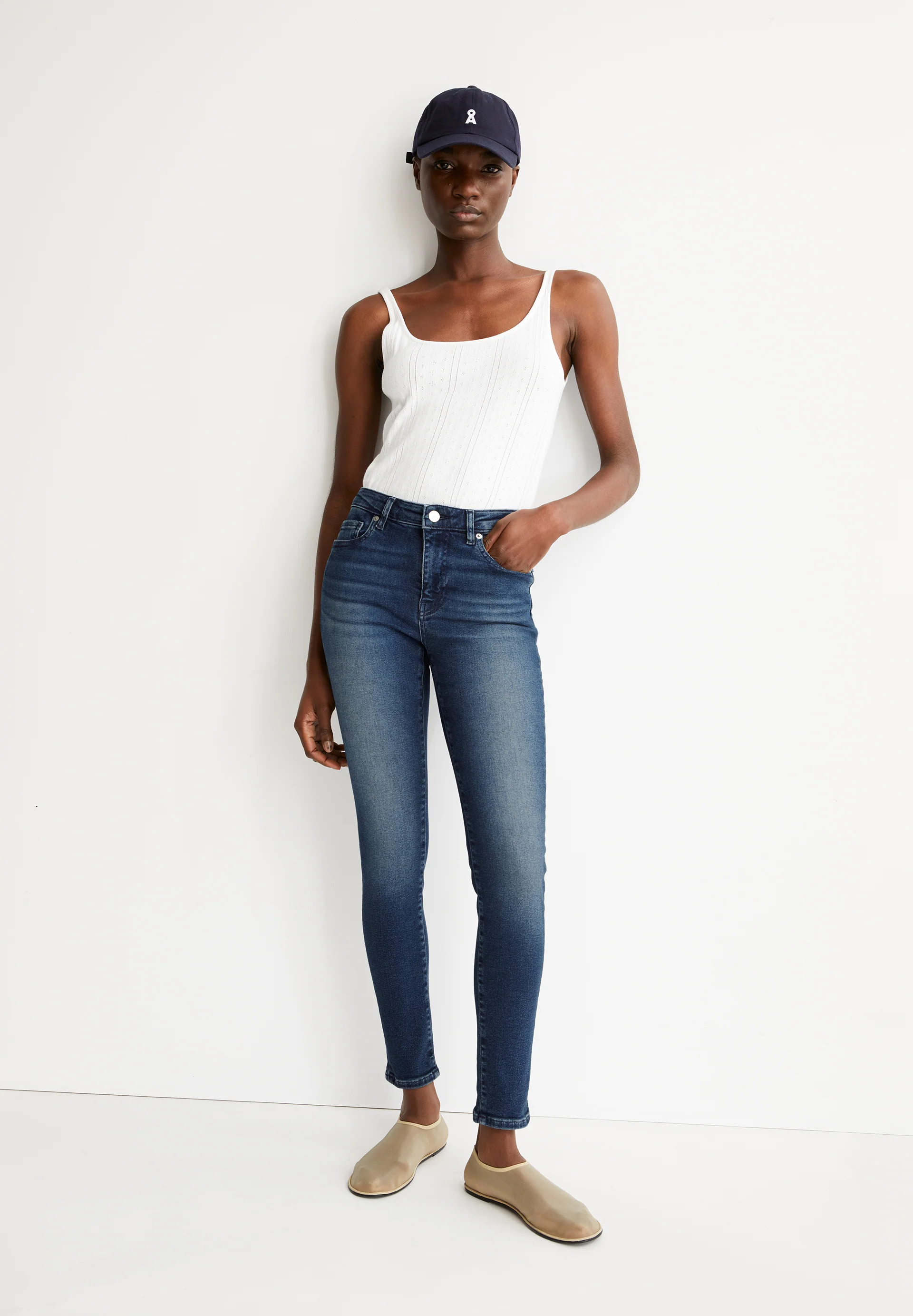 TILLAA Skinny Jeans Mid Waist Organic Cotton Mix X-Stretch