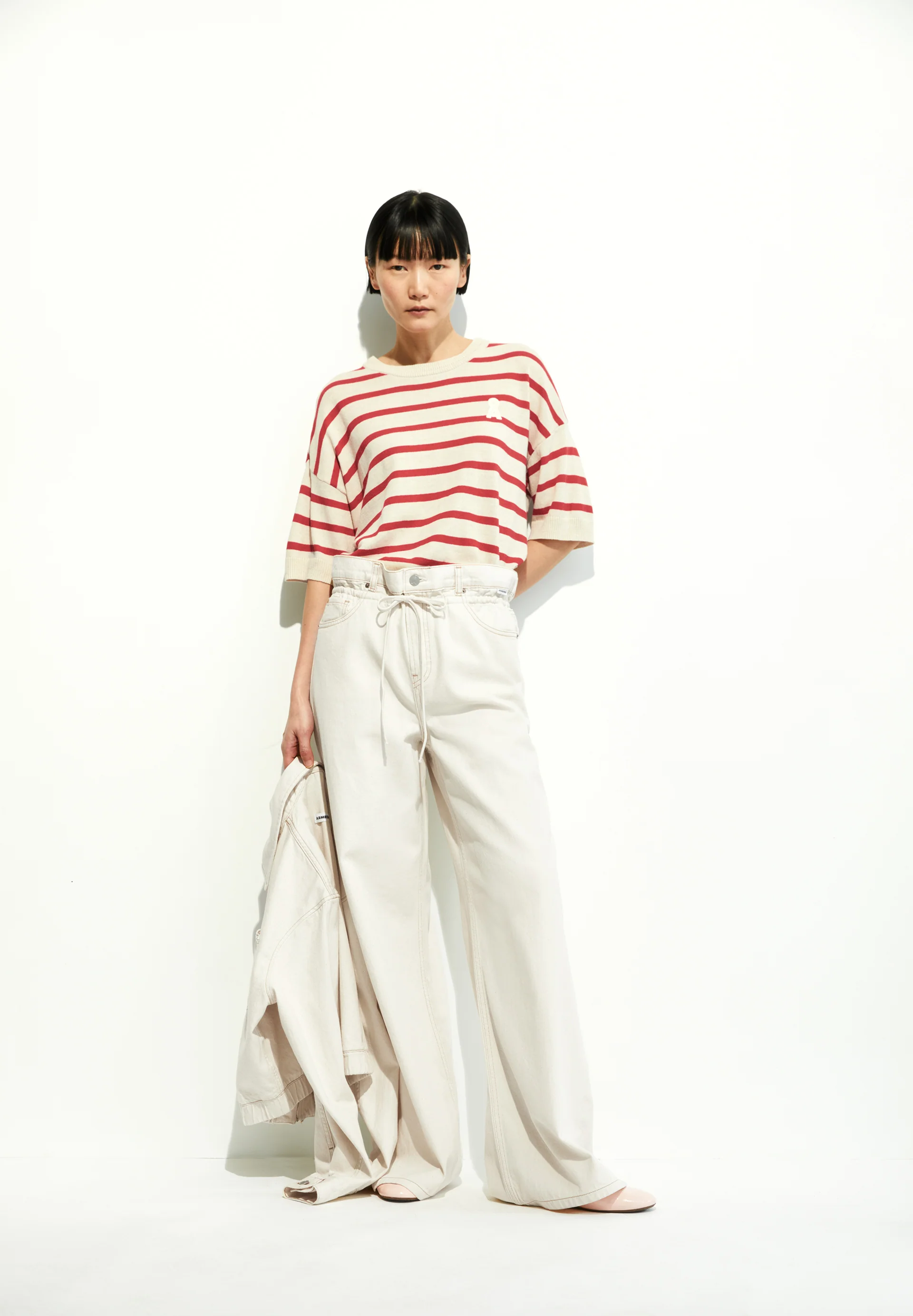 LIZAA LINO STRIPES Knit Shirt made of Linen-Mix