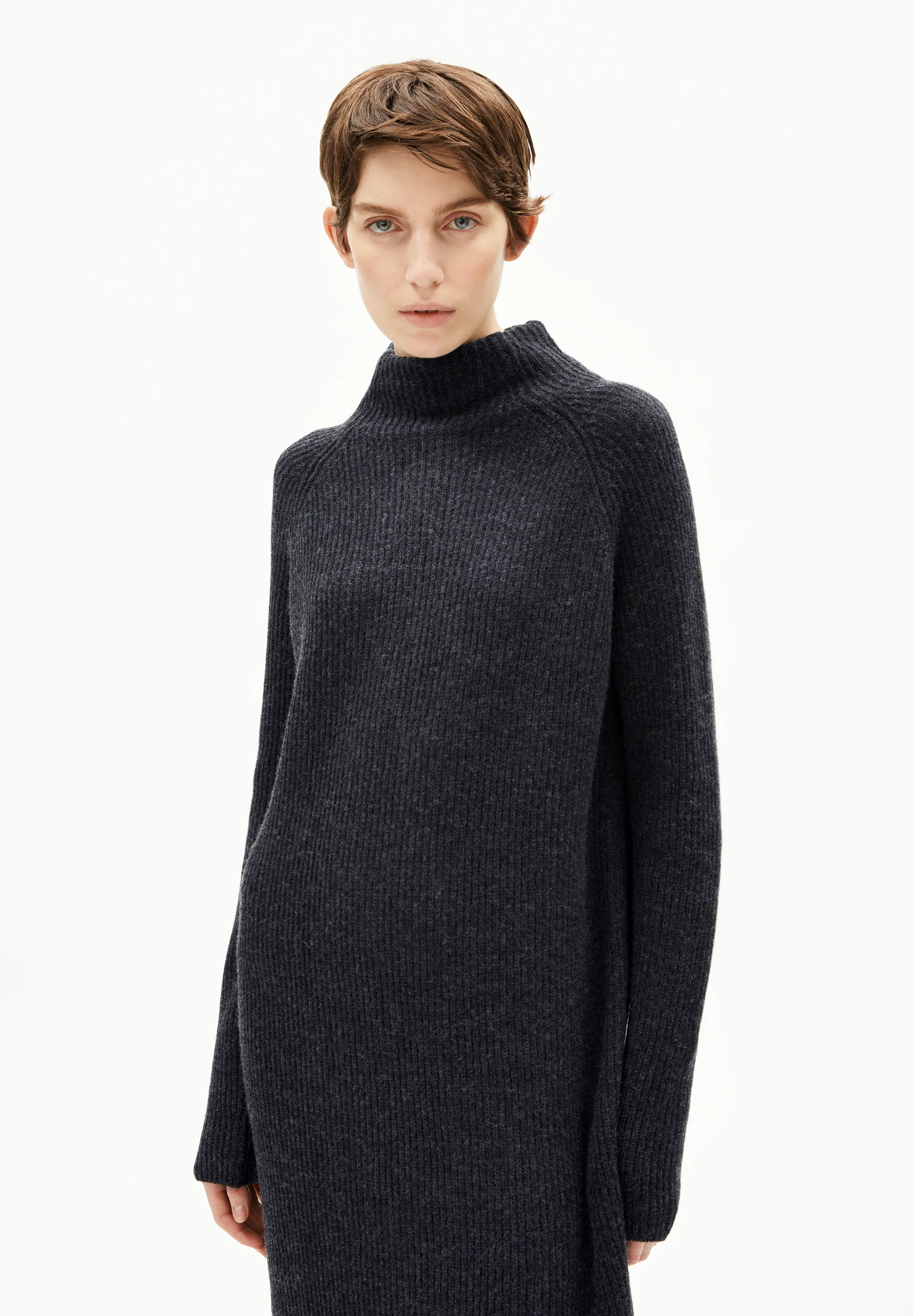 MILLAANA Knit Dress Relaxed Fit made of Organic Wool Mix