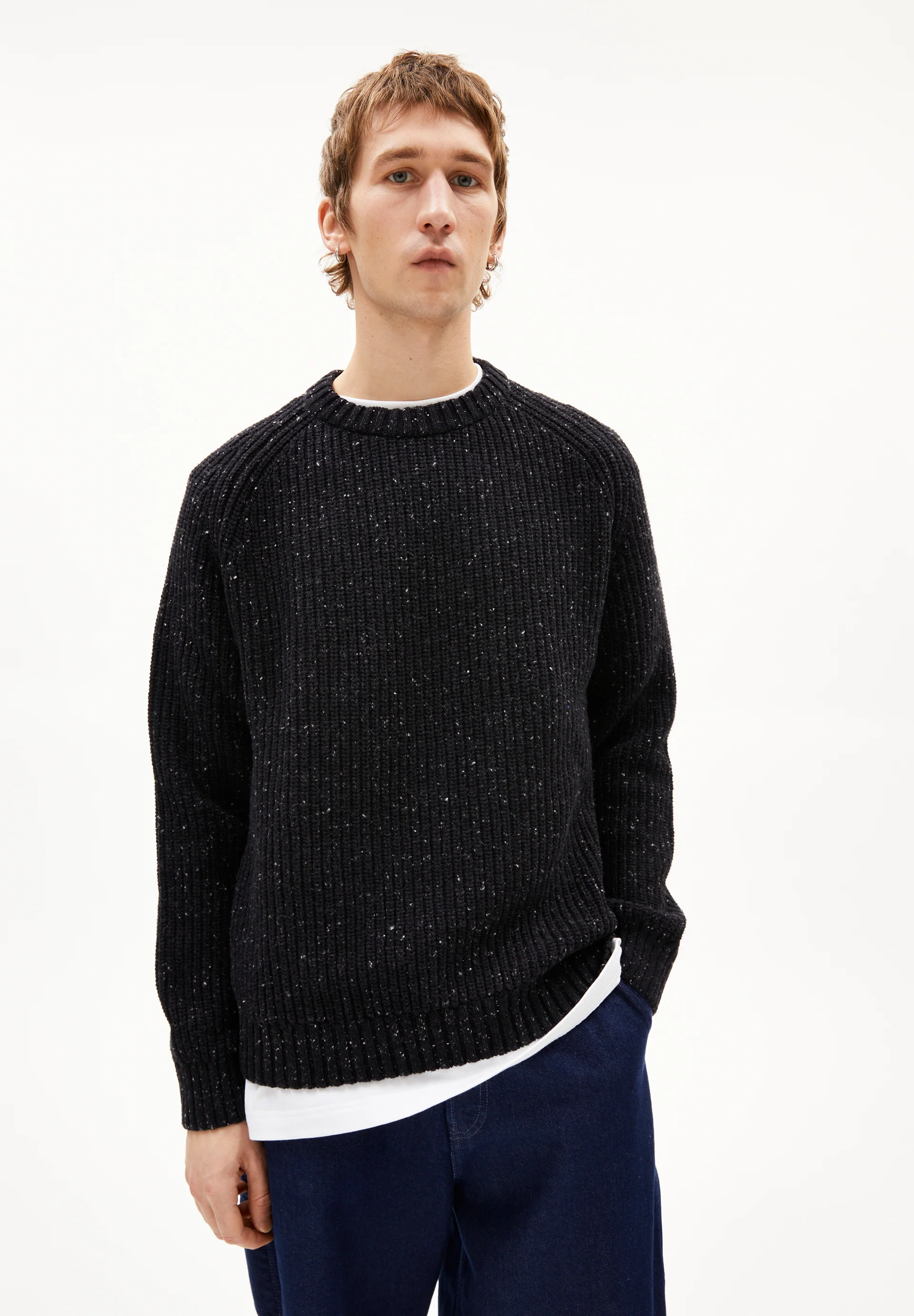KIAANO TWEED Sweater made of recycled Organic Wool Mix