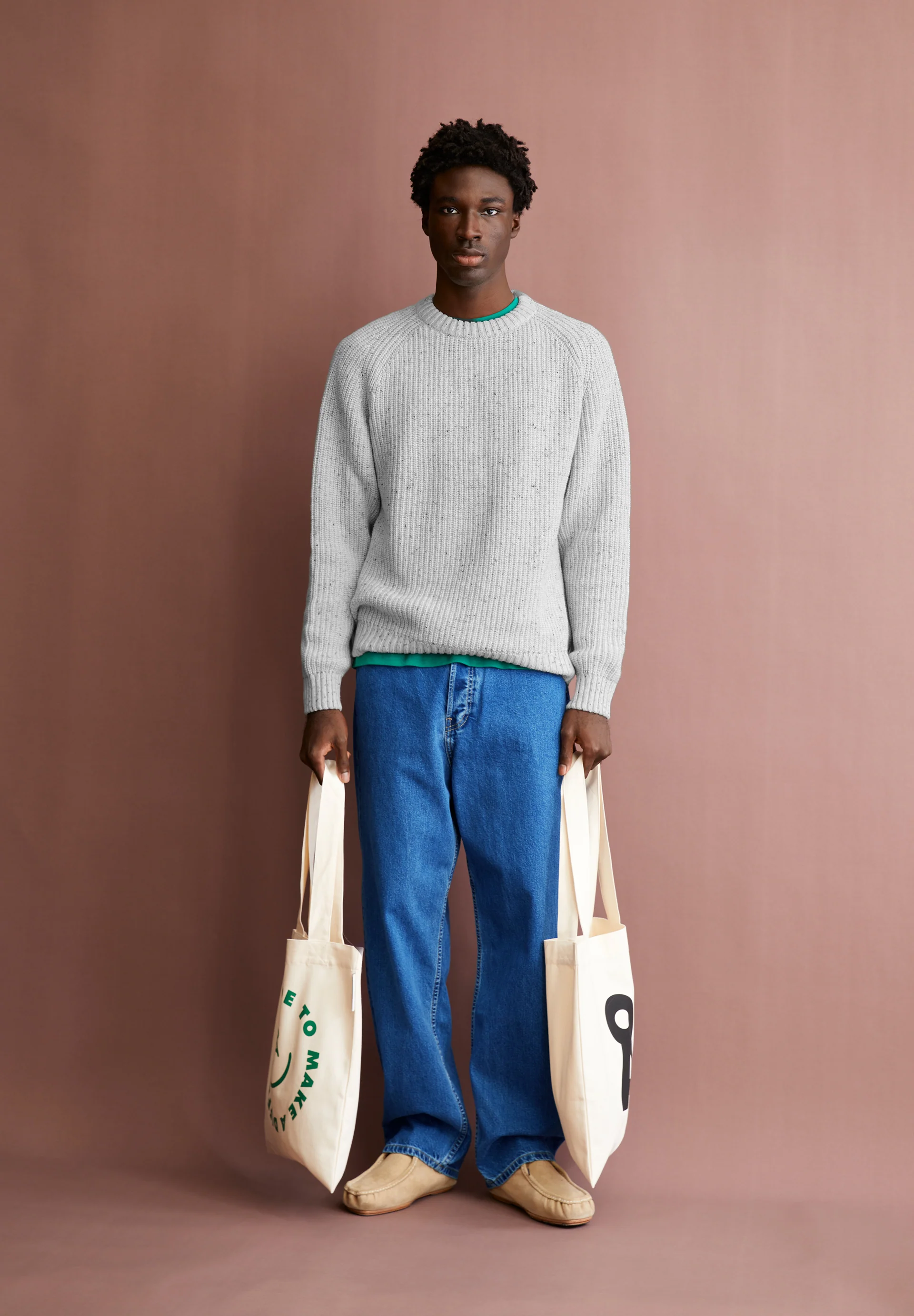 KIAANO TWEED Sweater made of recycled Organic Wool Mix
