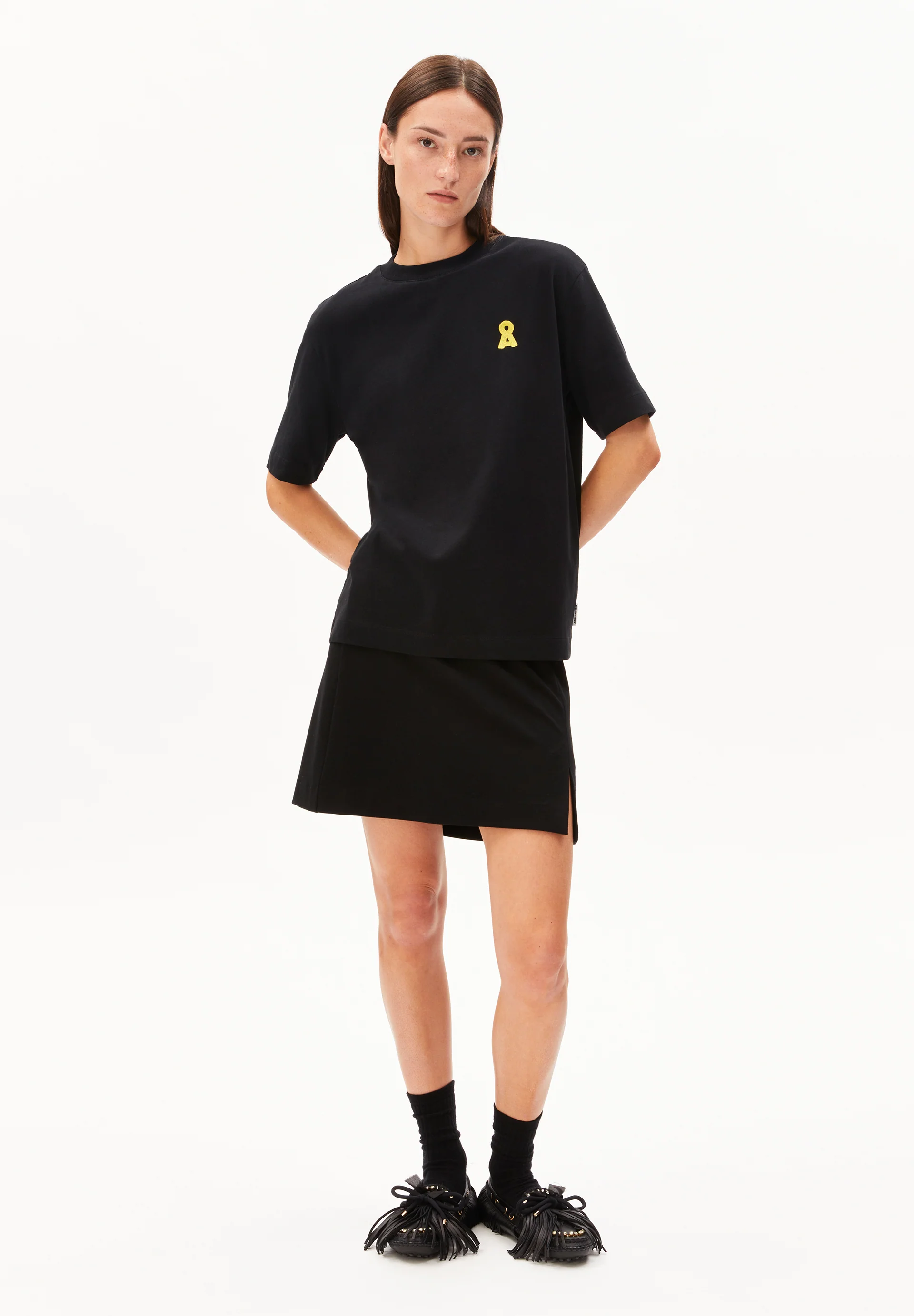 VANJARAA MINI SKIRT Jersey Skirt made of LENZING™ ECOVERO™ Viscose Mix
