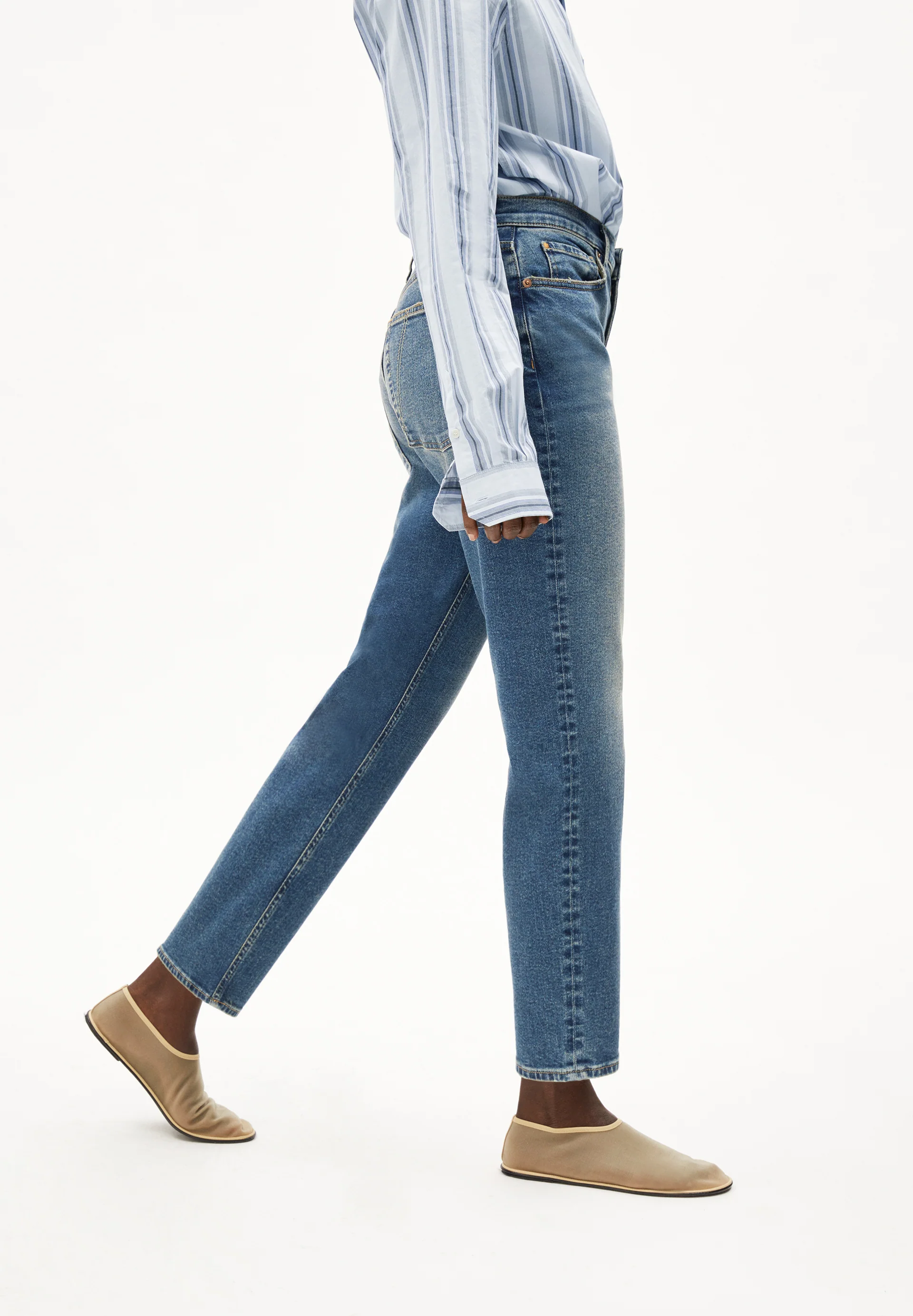 MAIRAA Mom Jeans recycled Cotton Mix Comfort Stretch