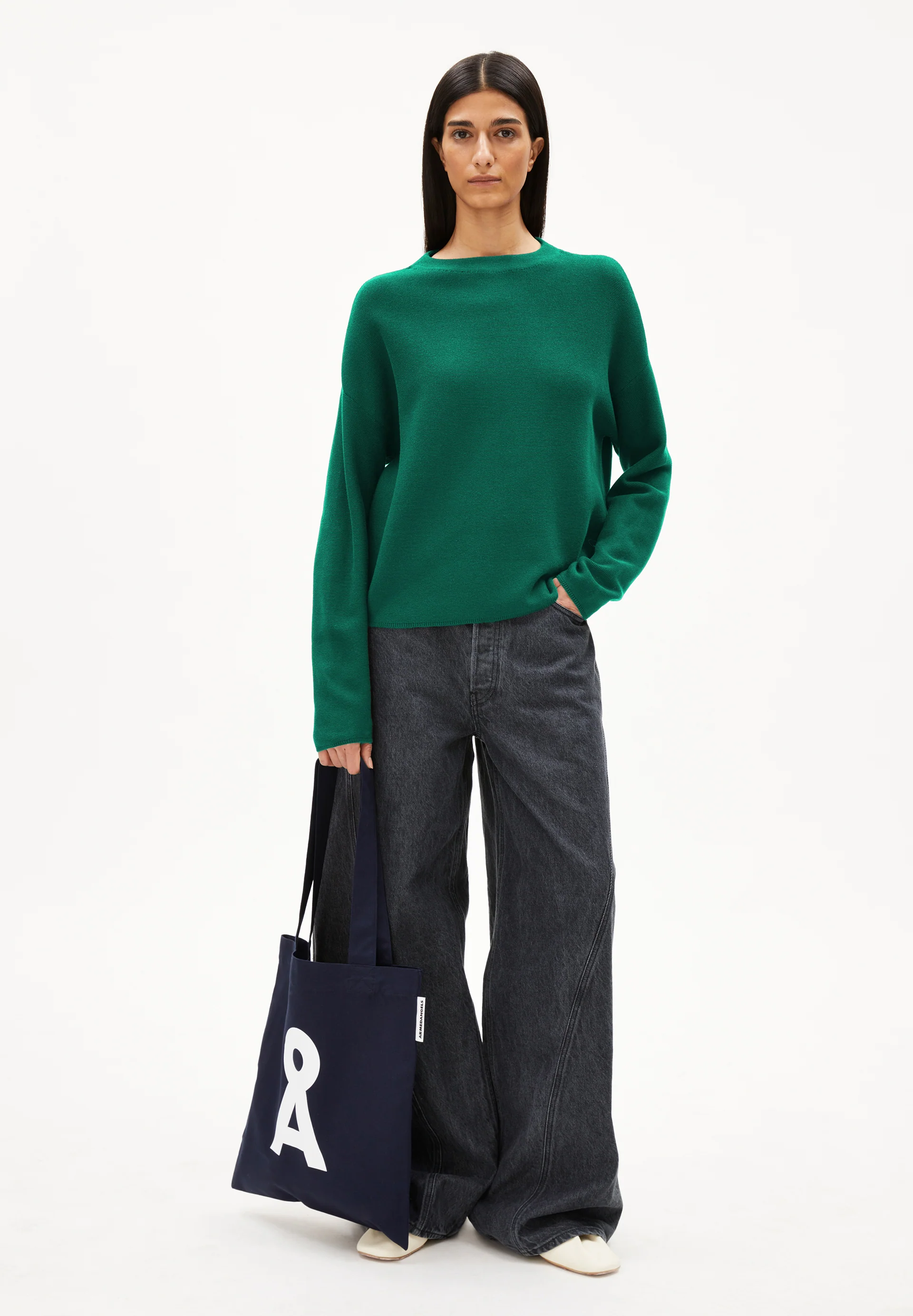 MERINAA LINKS LINKS Pullover from organic cotton