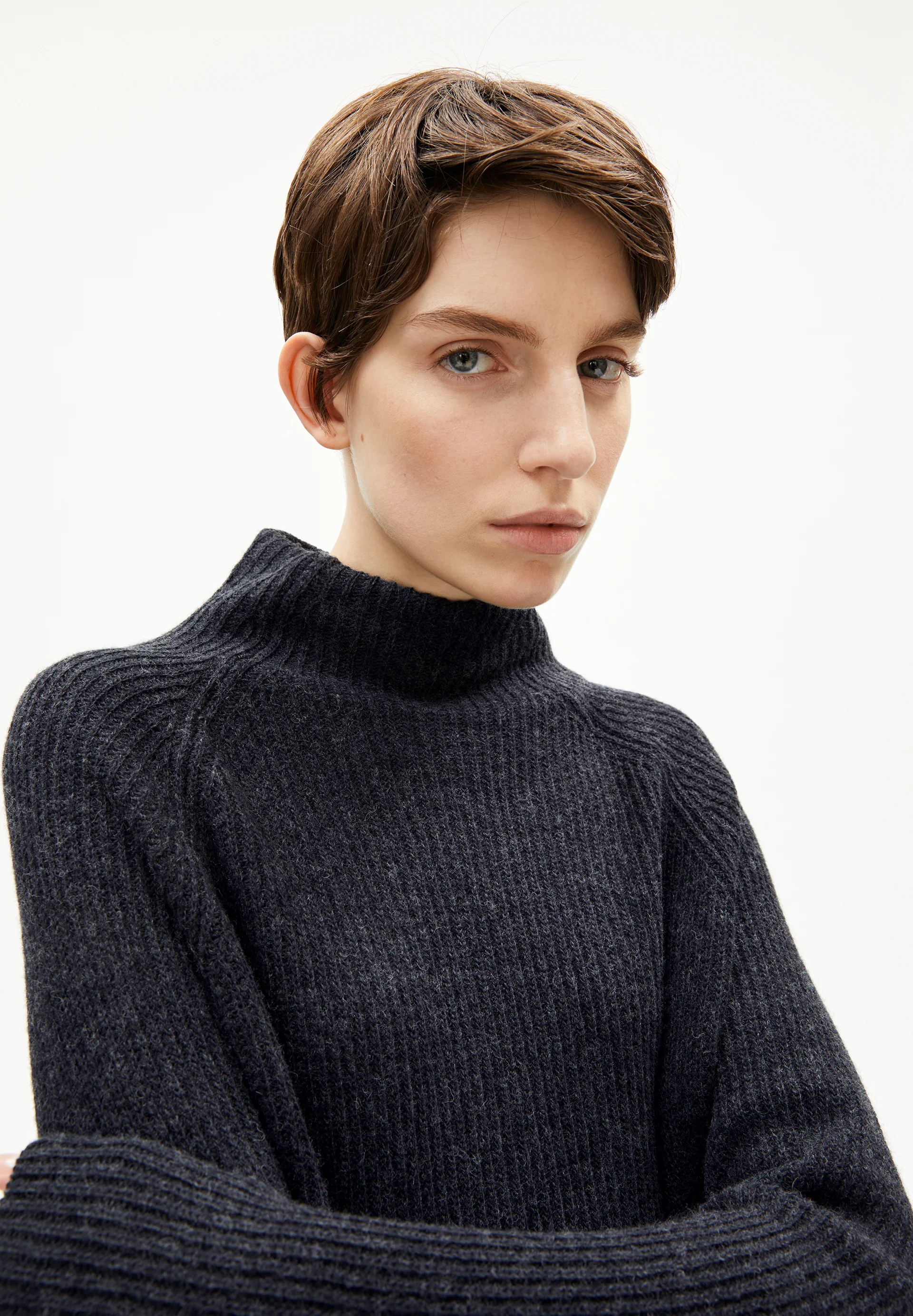 MILLAANA Knit Dress Relaxed Fit made of Organic Wool Mix