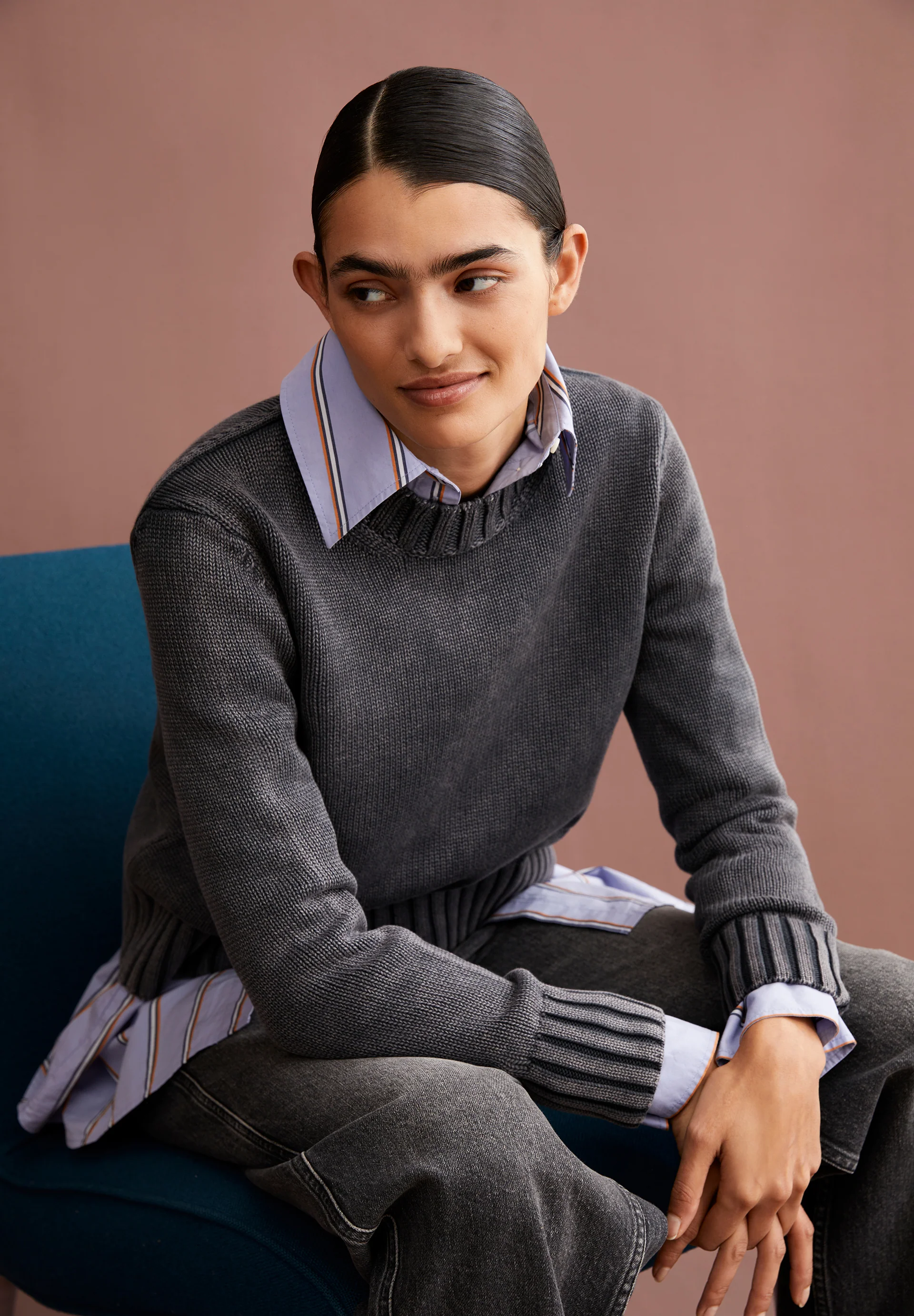 AMALIAAS GMT DYE Pullover from organic cotton
