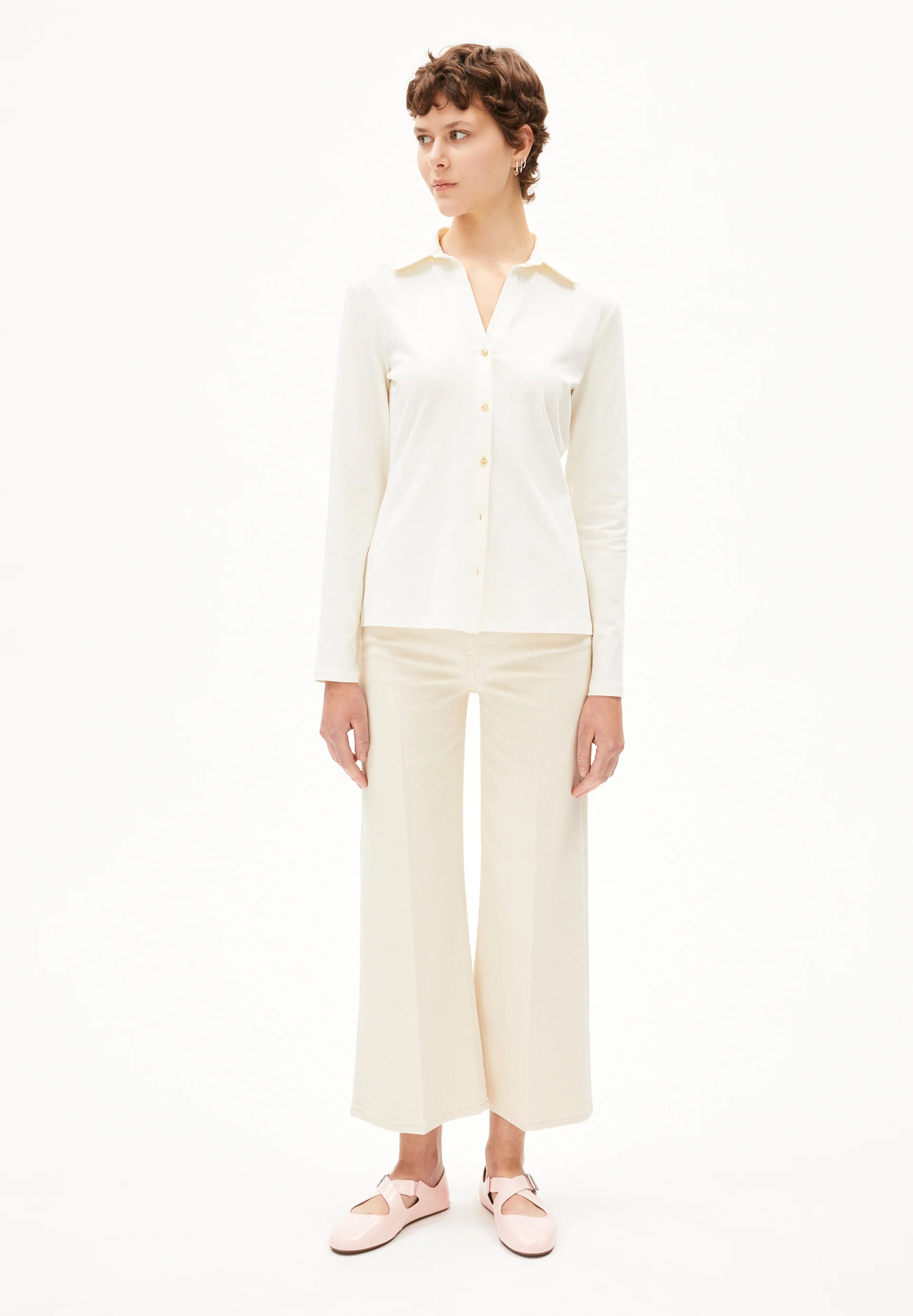 MURLIAA CROPPED Wide Jeans recycled cotton Comfort-Stretch