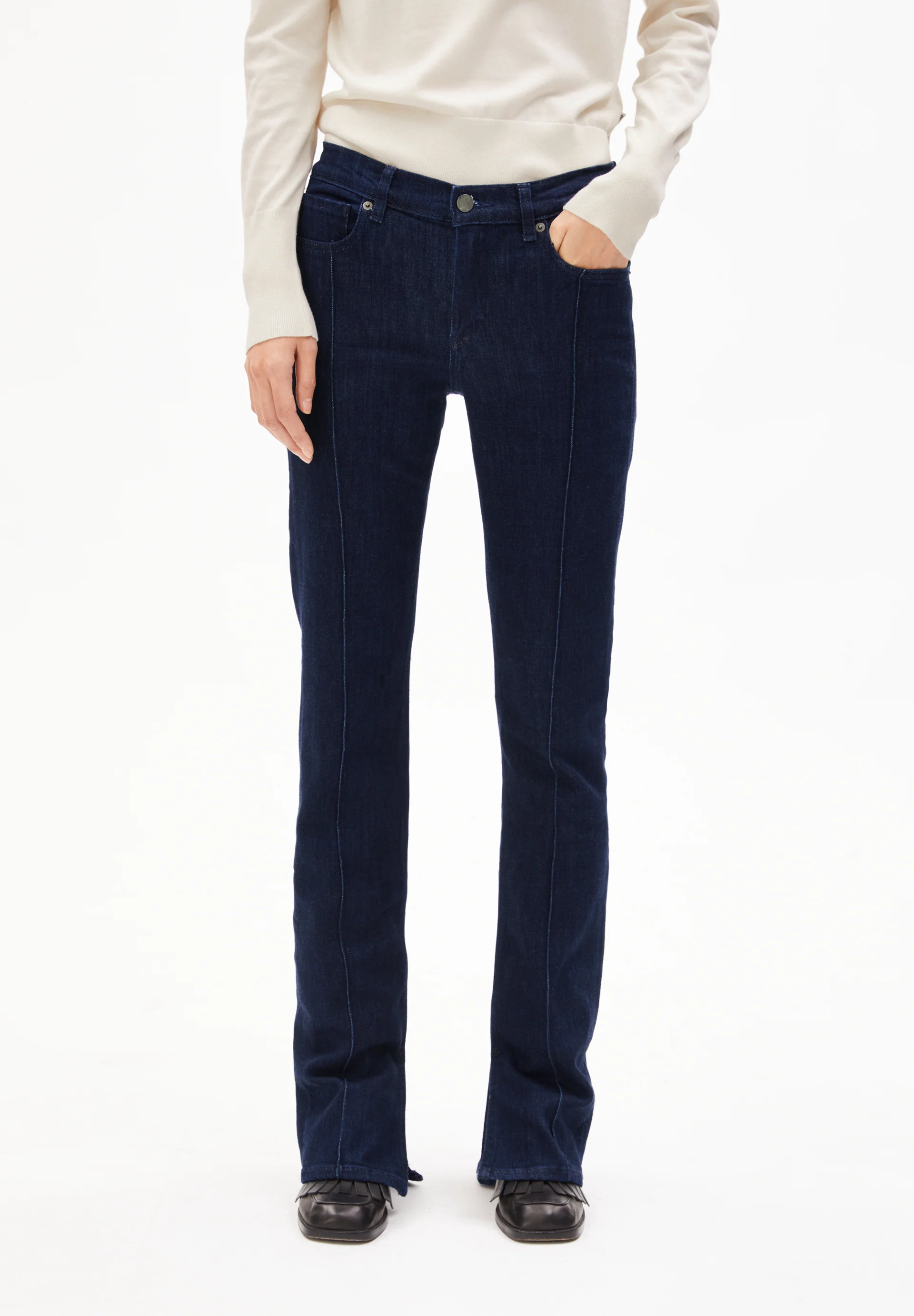 LINDAA LOW Bootcut Jeans Organic Cotton Mix Comfort-Stretch