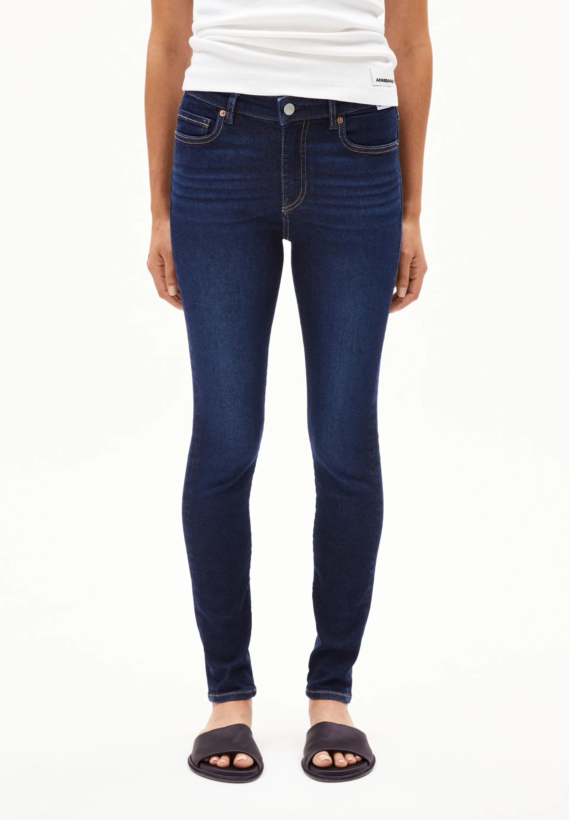 TILLAA Skinny Jeans Mid Waist Organic Cotton Mix X-Stretch